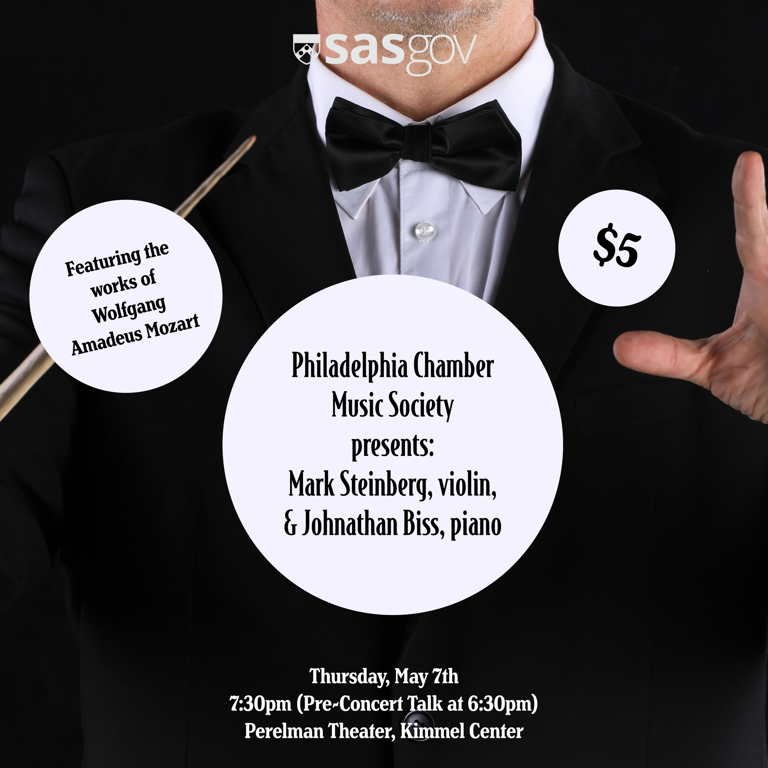 PMCS presents: Mark Steinberg, violin, and Johnathan Biss, piano