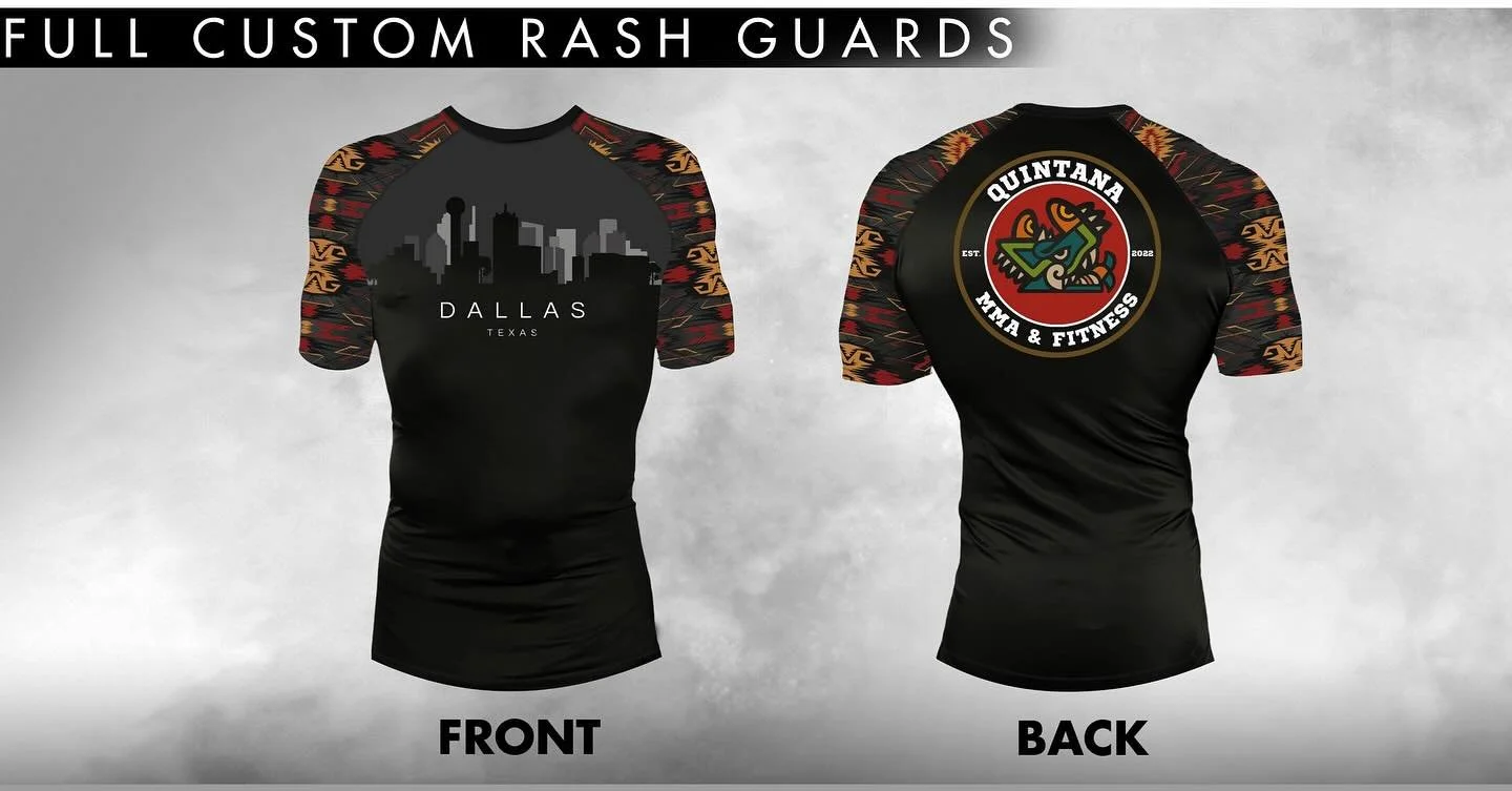 Train hard. Look good doing it.
Custom Quintana MMA x @breakpointfc rash guards + shorts now live.
We’re taking pre-orders this week only 🔥
Accepting Cash App & Zelle.
Send us a DM or text 📲 214-892-4102 to lock in your order 👊
#Quint