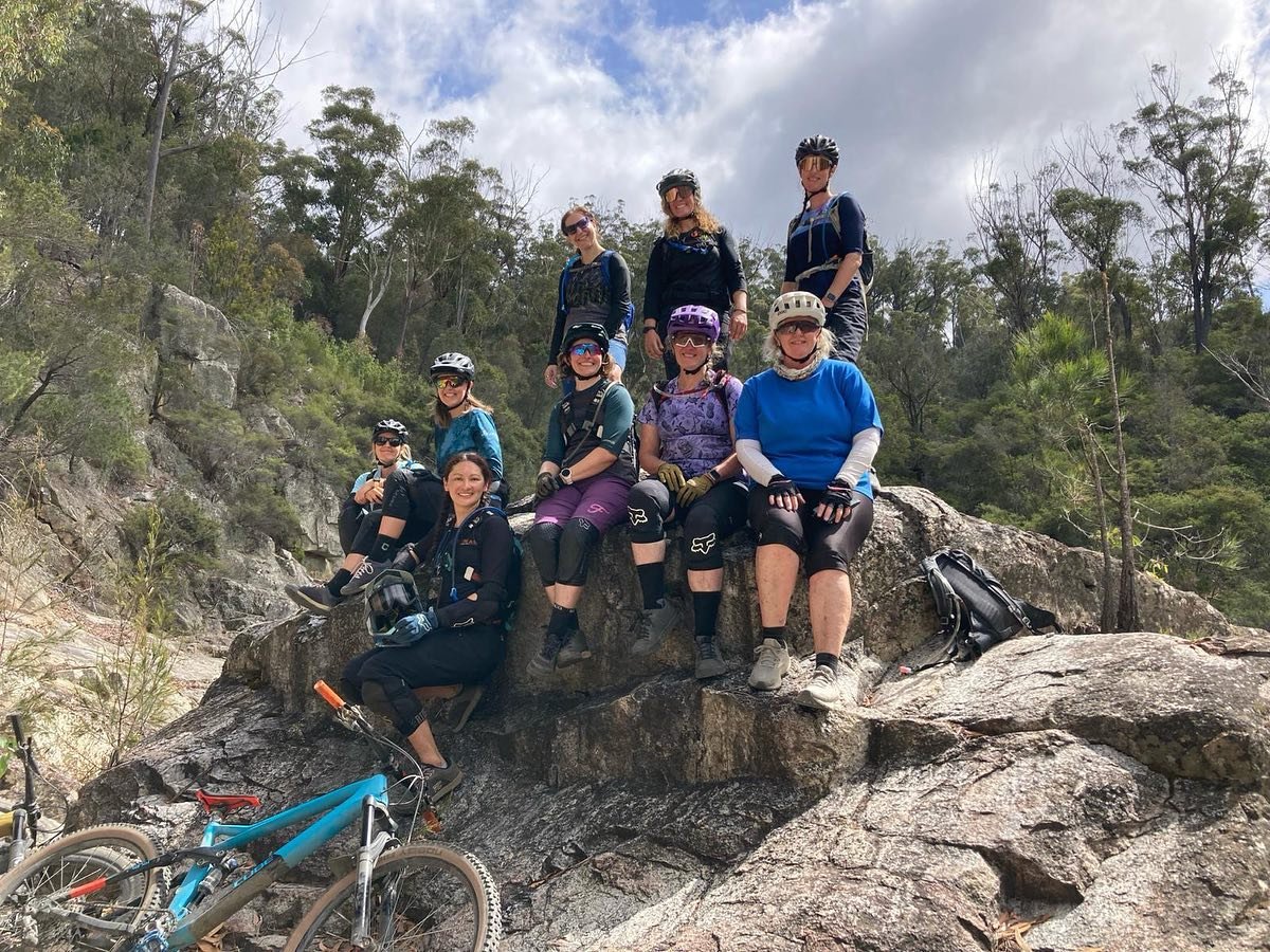 Happy International Women&rsquo;s Day! A perfect last day to our trip with some inspiring women on the beautiful Dreaming Pools route at @sthelensmtb