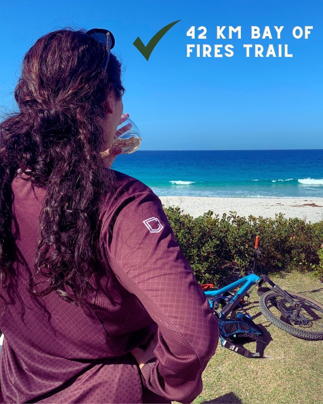 The epic Bay of Fires trail is something you have to experience to believe. It is  42kms of incredible single track from the top of a mountain all the way to the beach. It is a big rewarding day out on the saddle. There is only one way to finish&hell