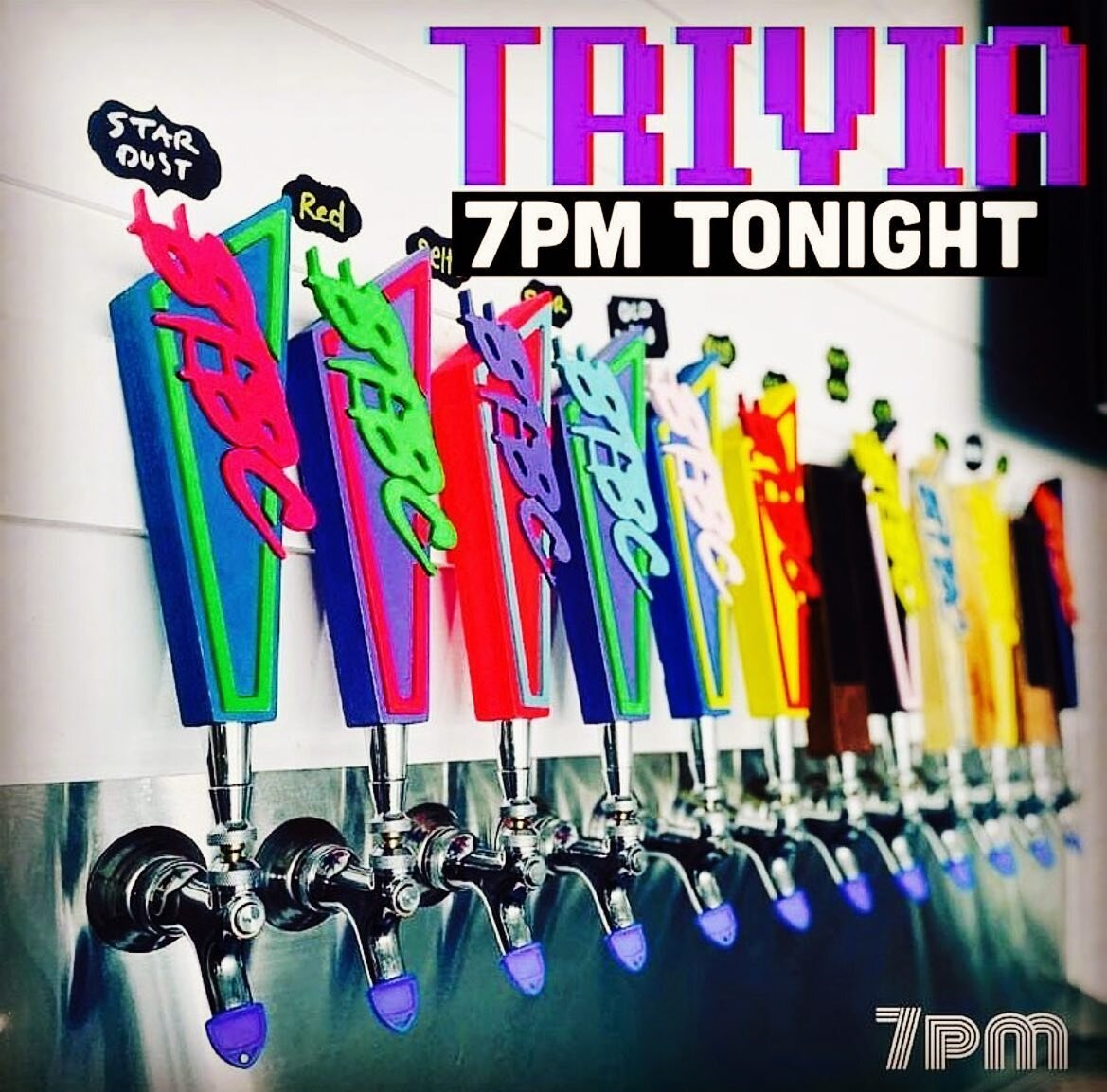 Let&rsquo;s get it! Trivia @ 7 tonight hosted by @nerdytalktrivia. Try the Oopsy Dazy Hazy DIPA!