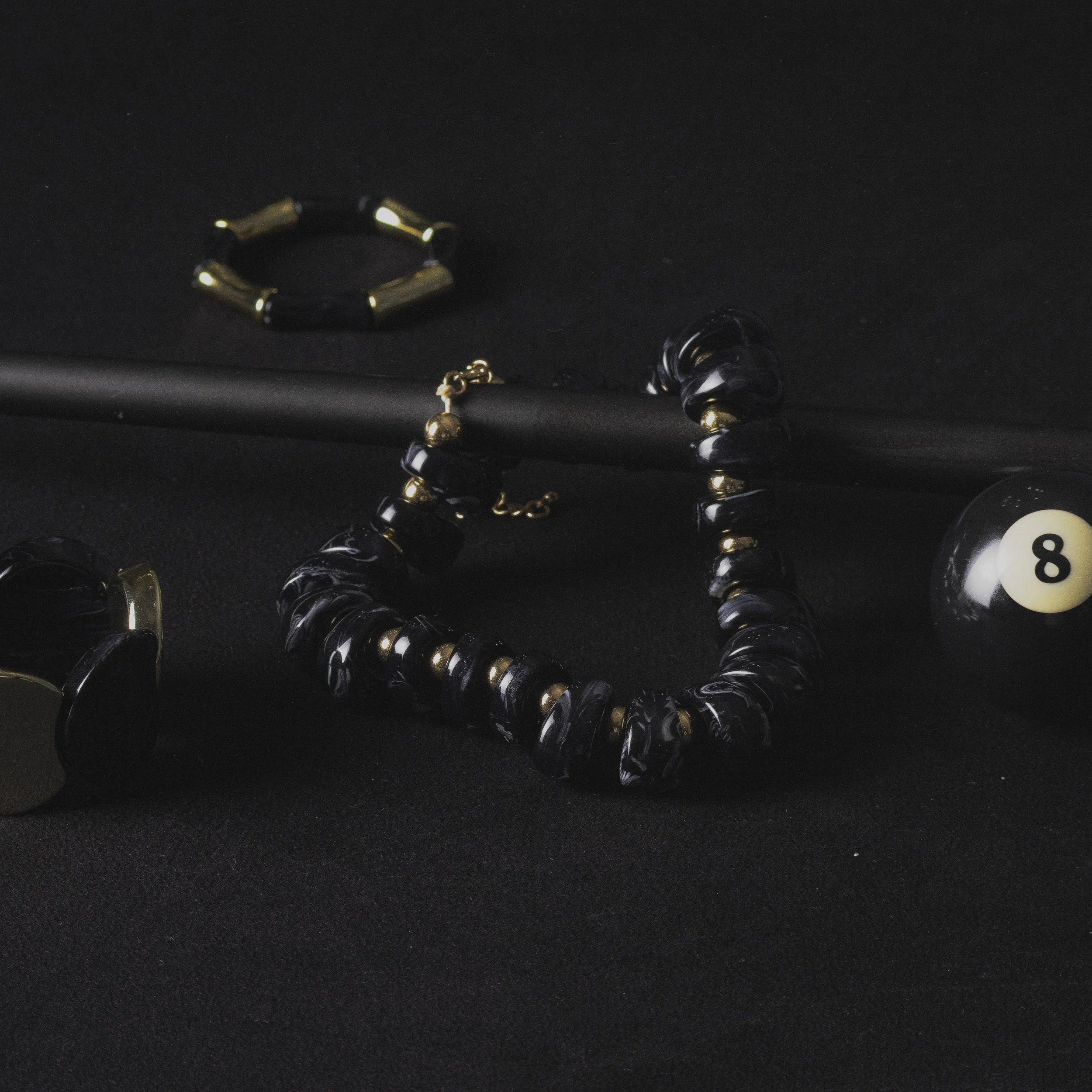 Ebony Halo Necklace