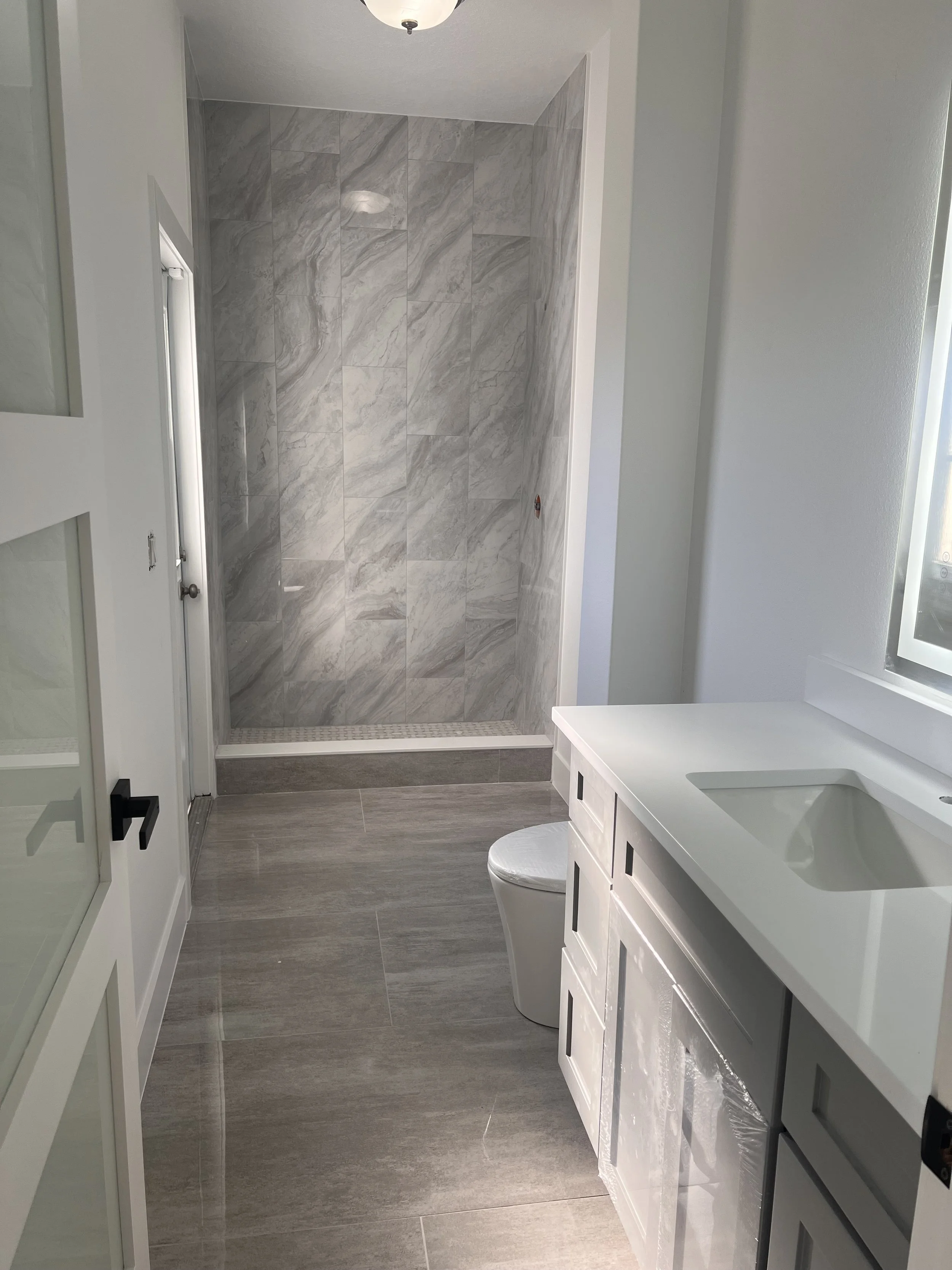 Tile installation 