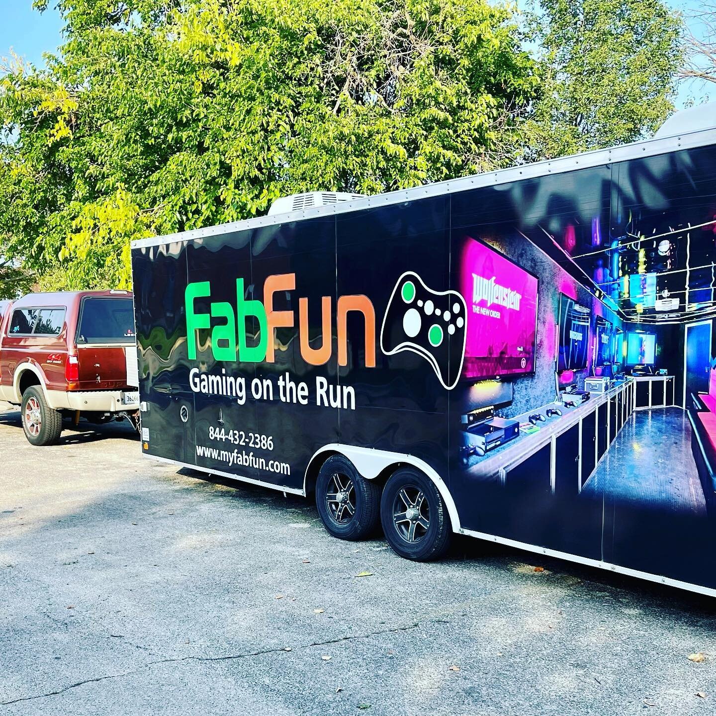 #FabFunGameTrucks would like to thank #bethelnewlife #chruch for letting us there parking lot. #kids #party  #church #family #tractor #trailer #ford #truck #ps5  #xbox #nintendo  #nintendoswitch #dj #invitation #westside  for booking call 844-432-238