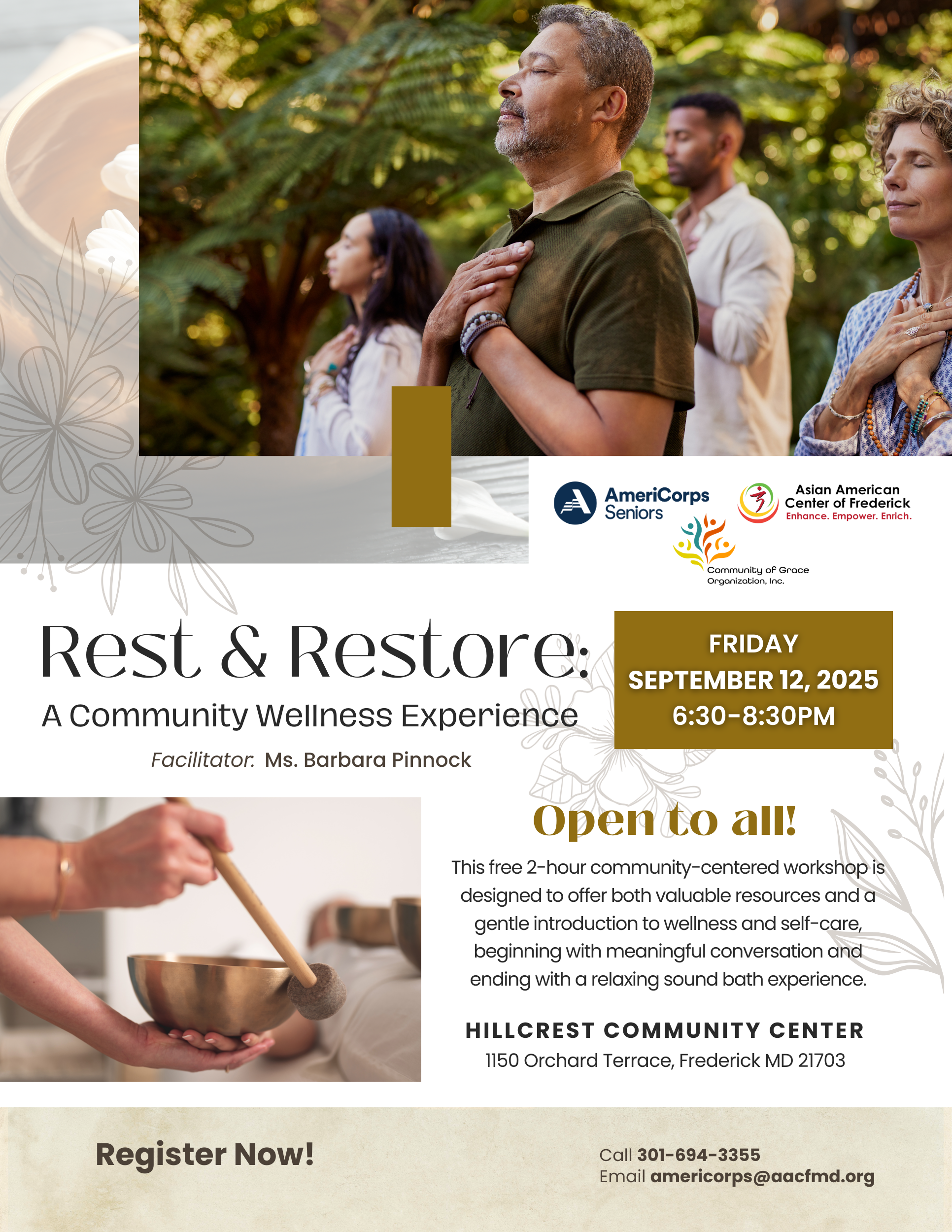 Rest & Restore: A Community Wellness Experience