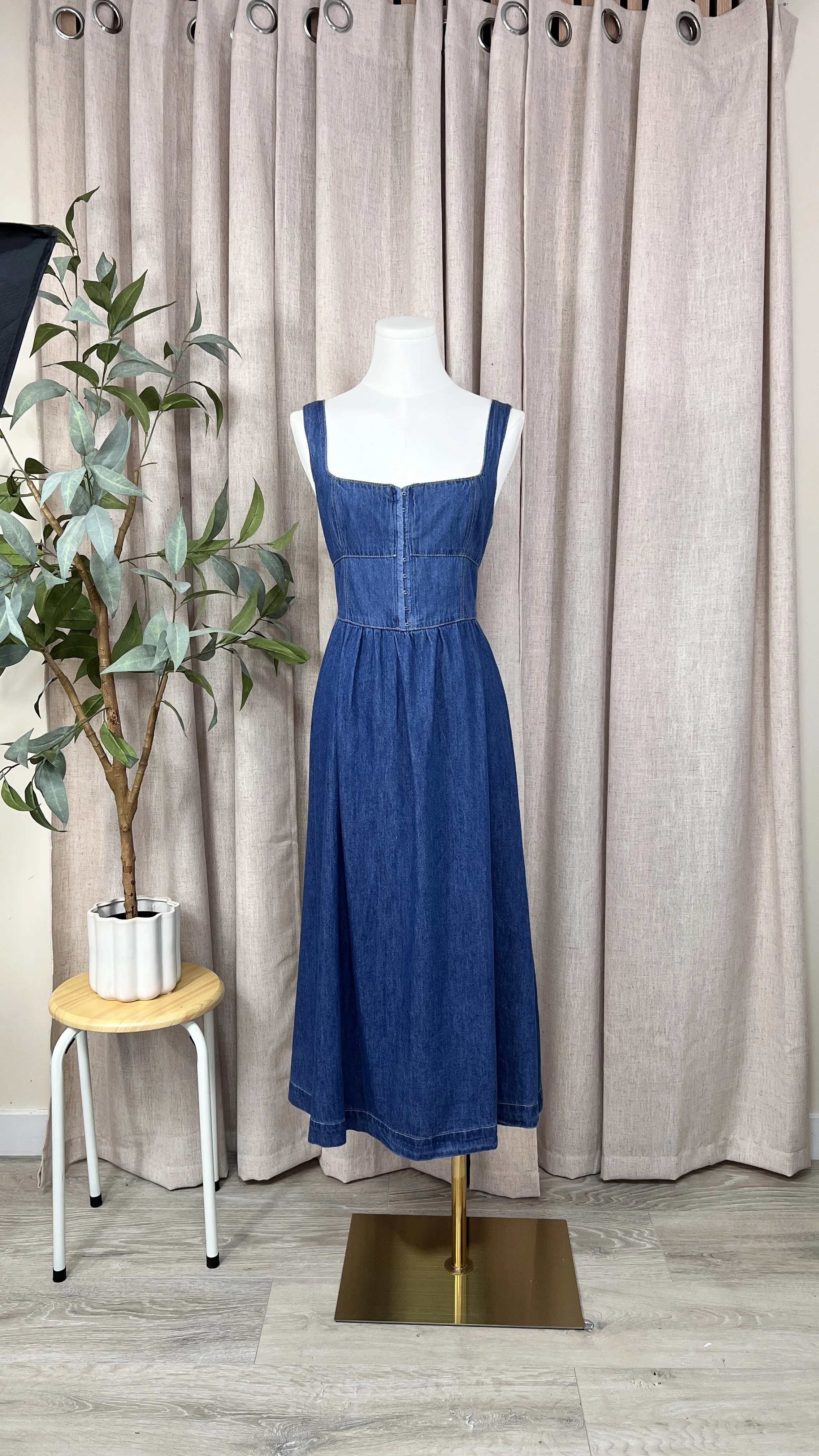 Denim Midi Dress