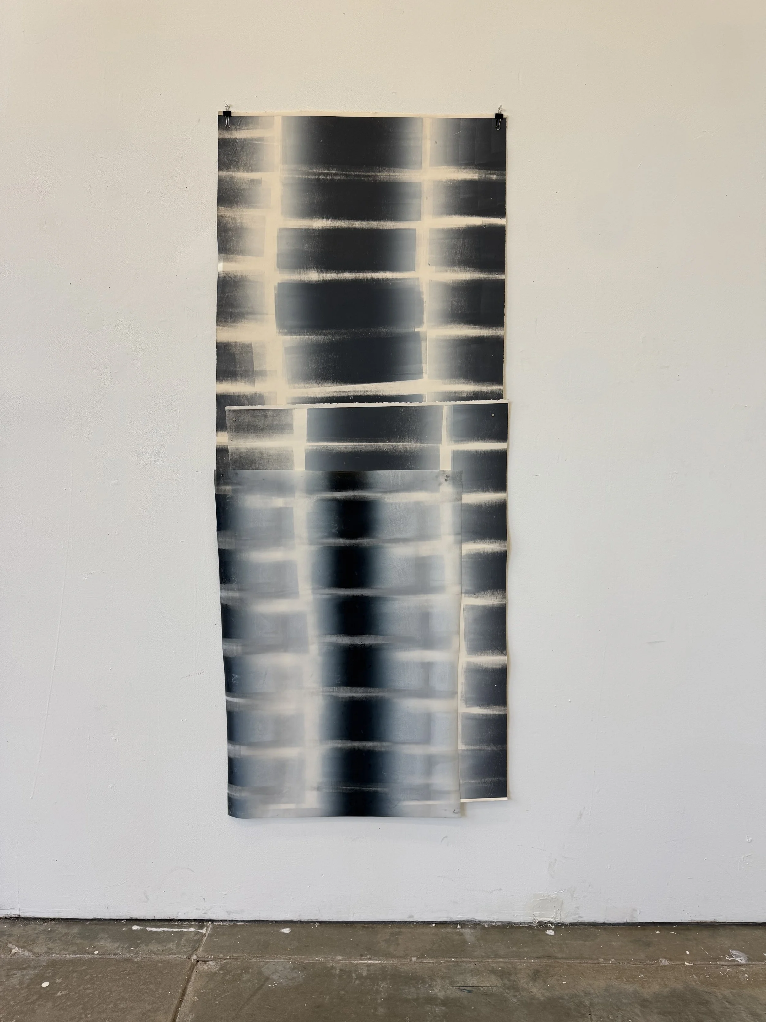 Flicker (Gray) 
Included in Varied Editions exhibition at Flatbed Press, 2025.