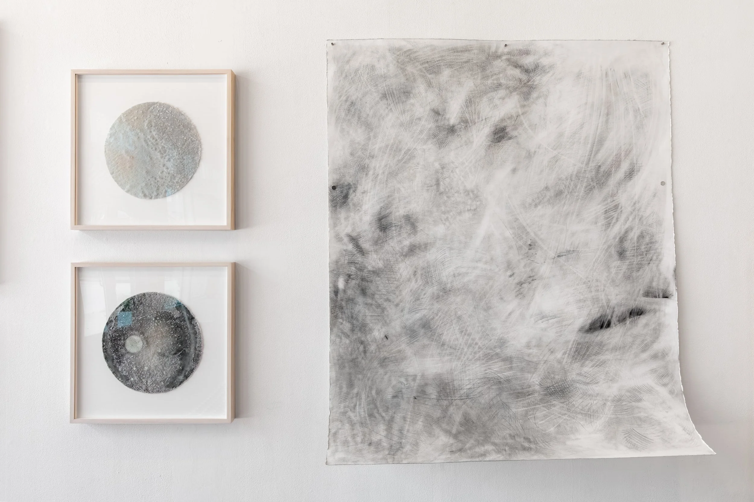 Orb Portrait (Right) in 'MARK', Group show at Women and Their Work in Austin, TX / Detail Image