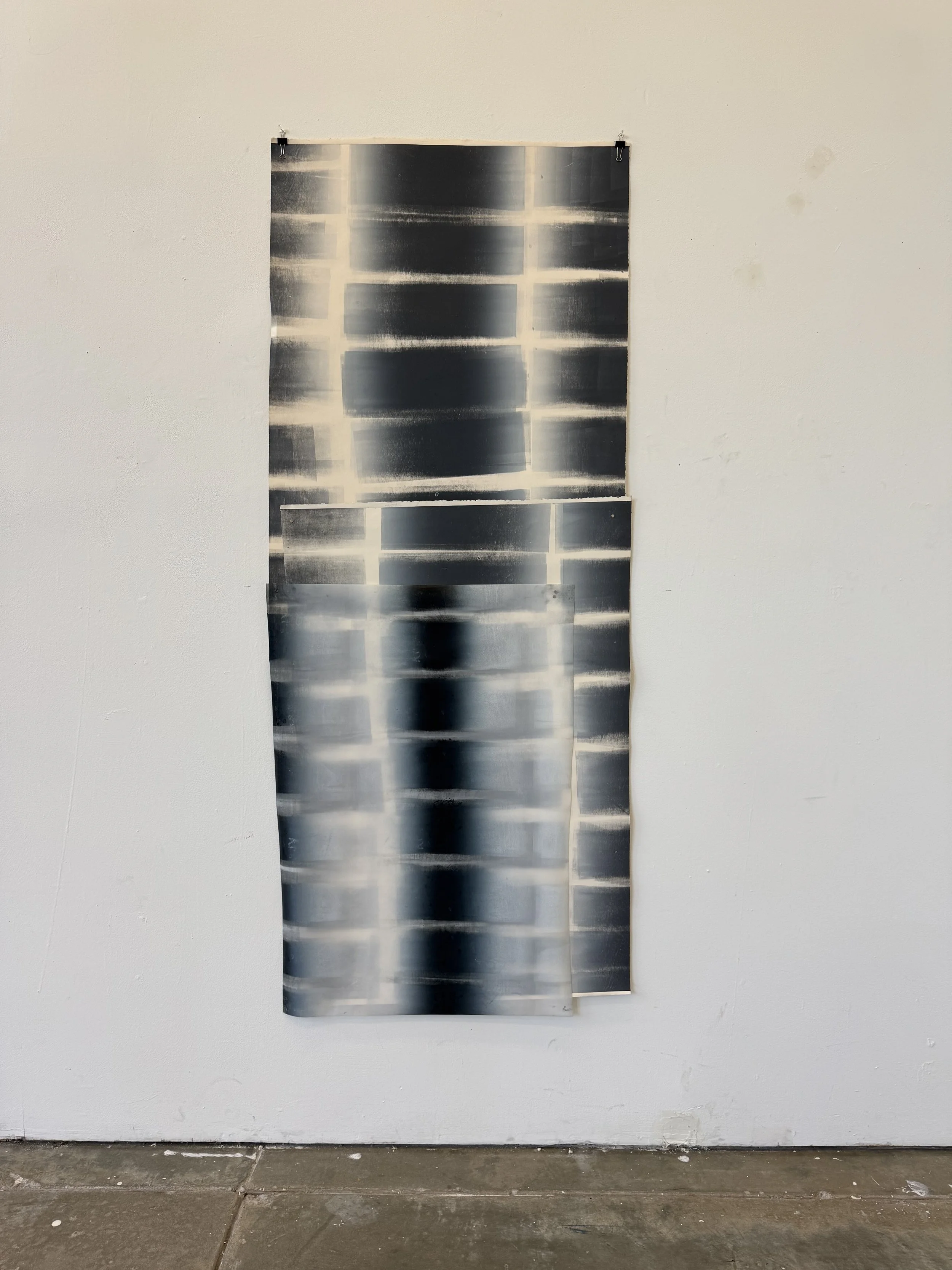 Flicker in gray 
(Included in the Varied Editions exhibition at Flatbed Press, 2025)