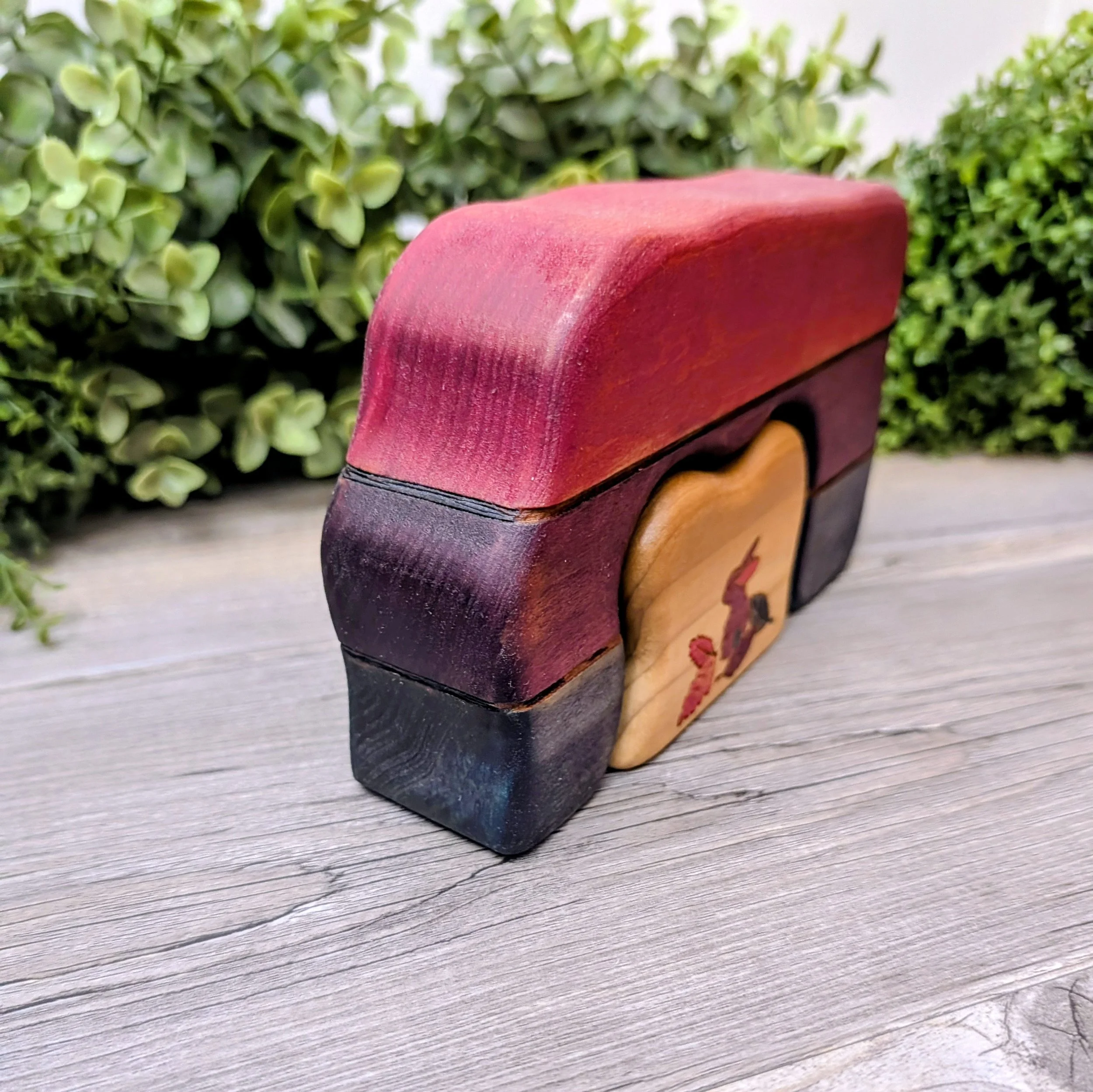 Double sided wooden bunny cave stacker made from poplar