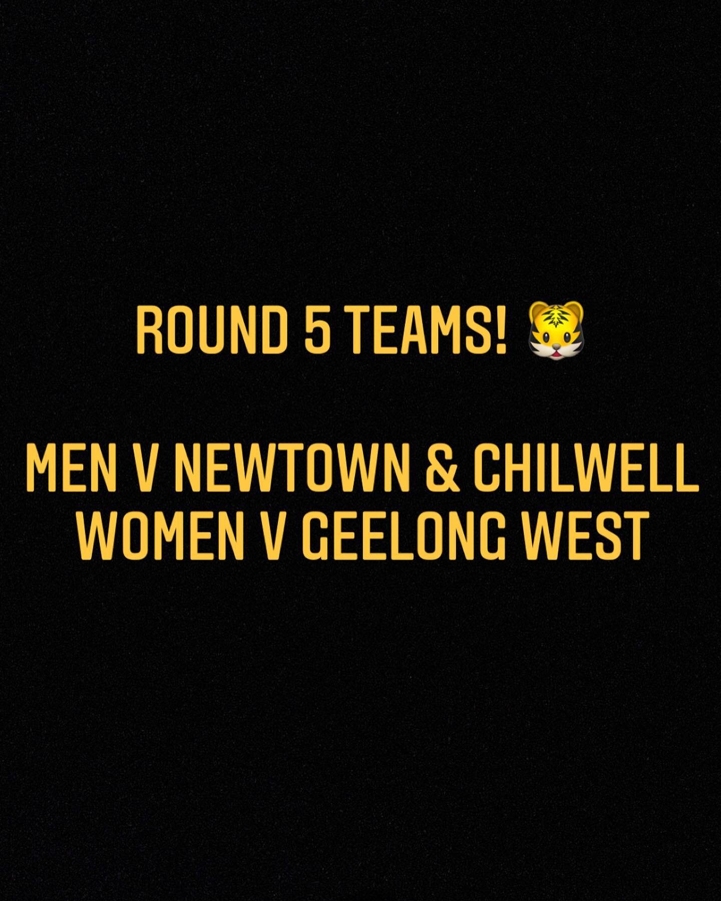 Round 5 Teams
Men take on Newtown with the 1sts/3rds playing at home Saturday afternoon. 2nds/4ths playing at Newtown. 
Women play @ Geelong West on Sunday afternoon.