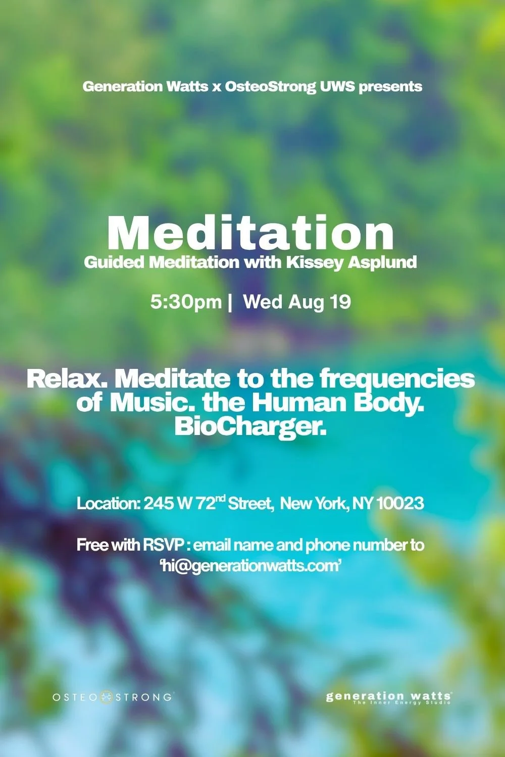 Guided Meditation with Biocharger at OsteoStrong UWS