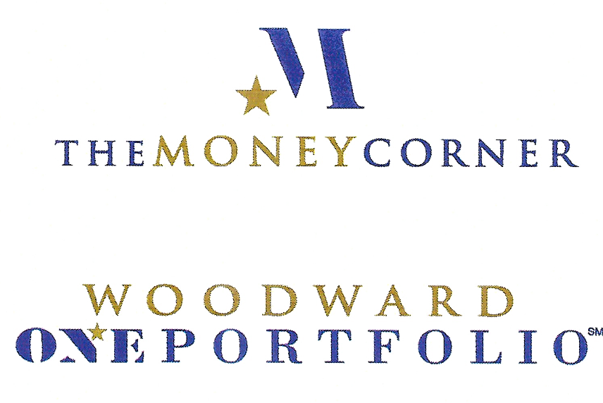 The Money Corner Logo Design (a radio show) and Woodward OnePortfolio Logo Design (an online portfolio service).