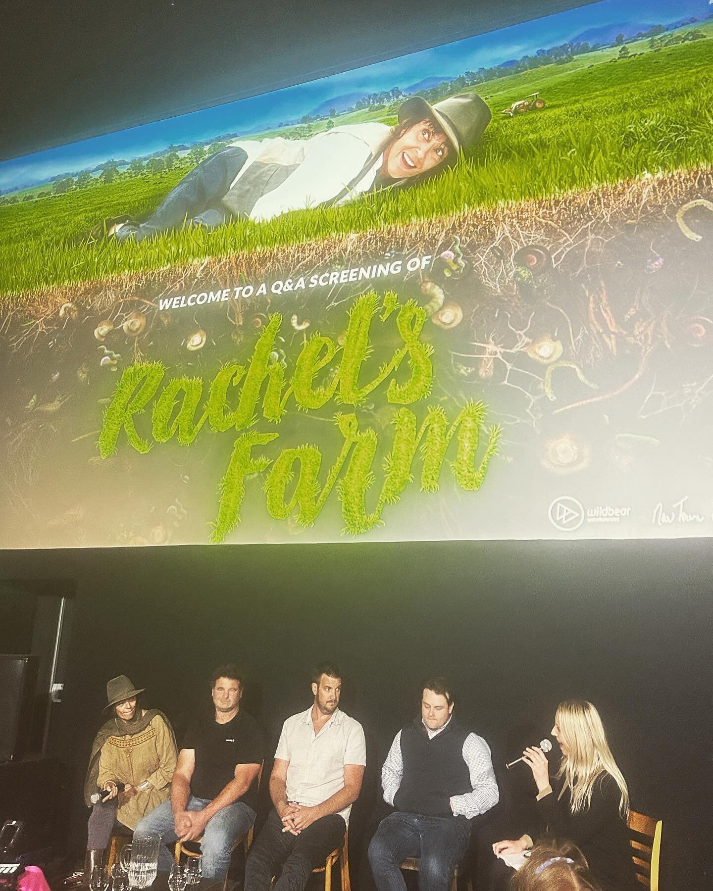 Great to be in Port Macquarie last night for the screening of Rachel&rsquo;s Farm. I got the opportunity to share the stage afterwards with some incredible local farmers last night to talk about sustainable agricultural systems. 

#agriculture #farmi