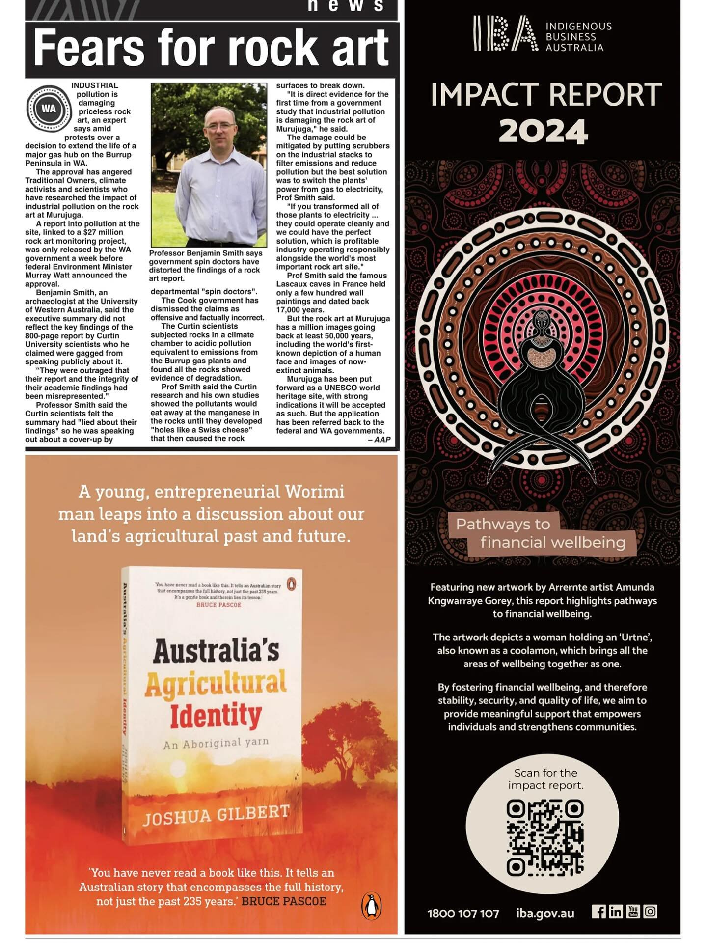 How cool to have my book sitting alongside the @indigenous_business_australia Impact Report in this week&rsquo;s @koorimailnewspaper! 

My book came out last Tuesday and I had the pleasure of making initial remarks at the launch of the IBA Impact Rep