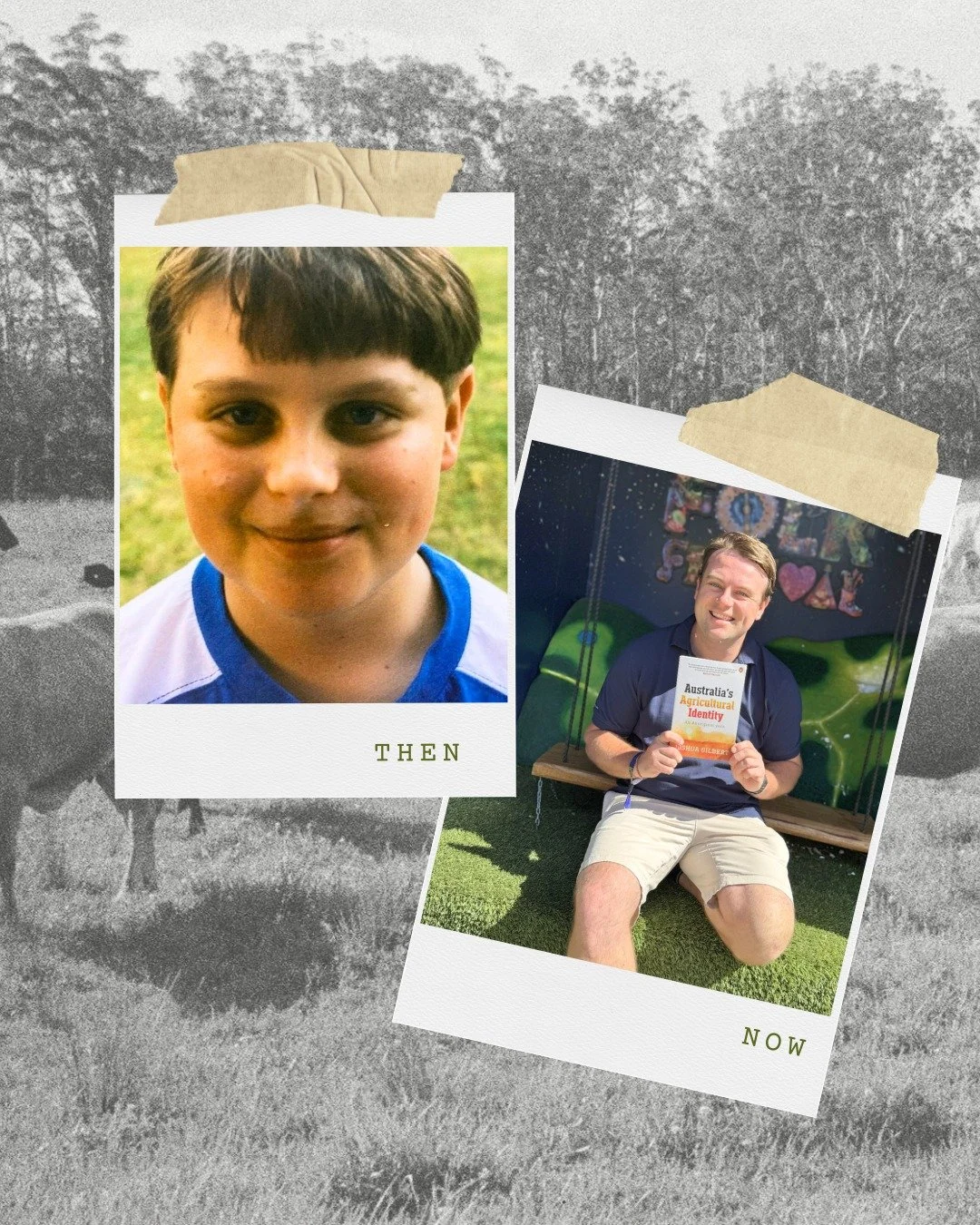 Then &amp; Now.

Looking back, the path from the paddock to the research space wasn't always a straight line.

I spent my younger years listening to the stories of my elders, learning that caring for Country isn't just a job, it's a responsibility th