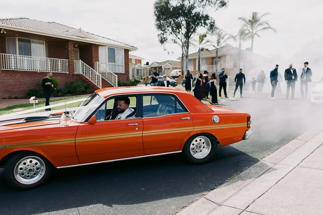 Burnouts, traditional drumming, dancing, laughter and tears - that was all before the ceremony for Amin &amp; Eman ❤️