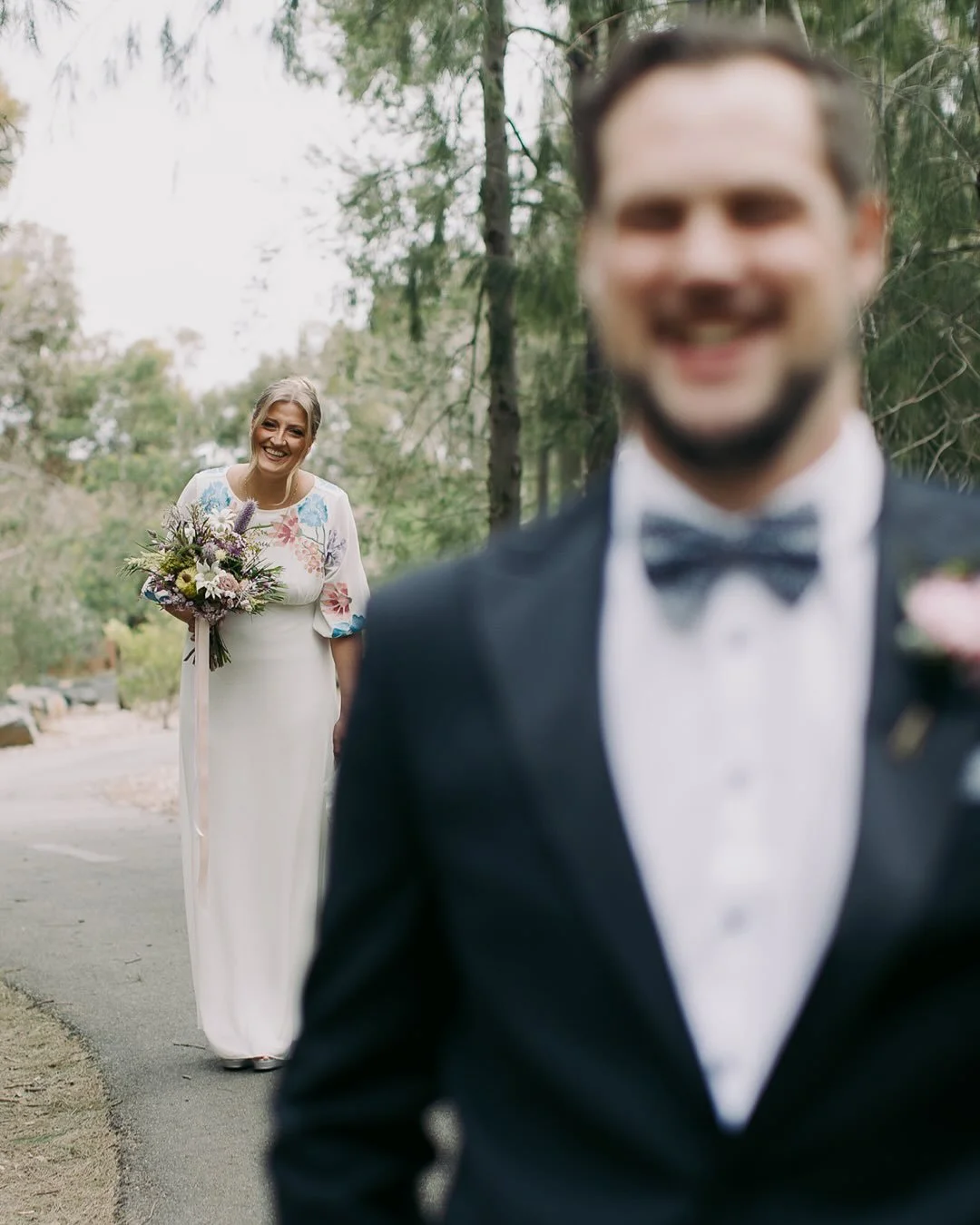 First look with the lovely Aimee &amp; Sam ❤️ If couples are conscious about maximizing their time with family and friends after the ceremony, then having their couple photos prior enables them to do so. Winter weddings where the sun sets much earlie