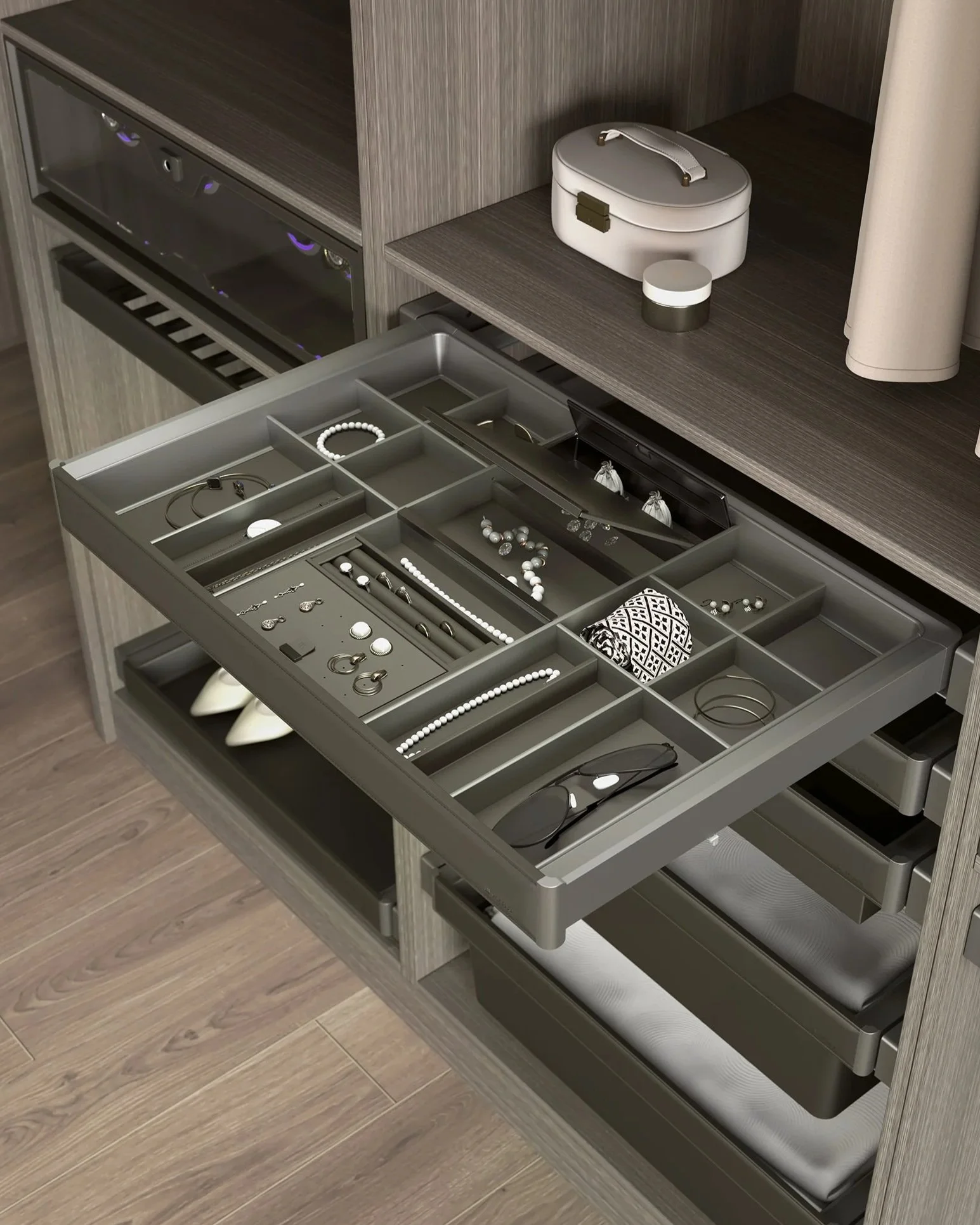 Unihopper Leka smykkeskuff 
 - Kommer i fast bredde 60 cm og 80 cm