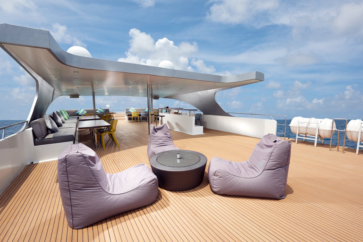 Luxury Indonesia liveaboard sun deck