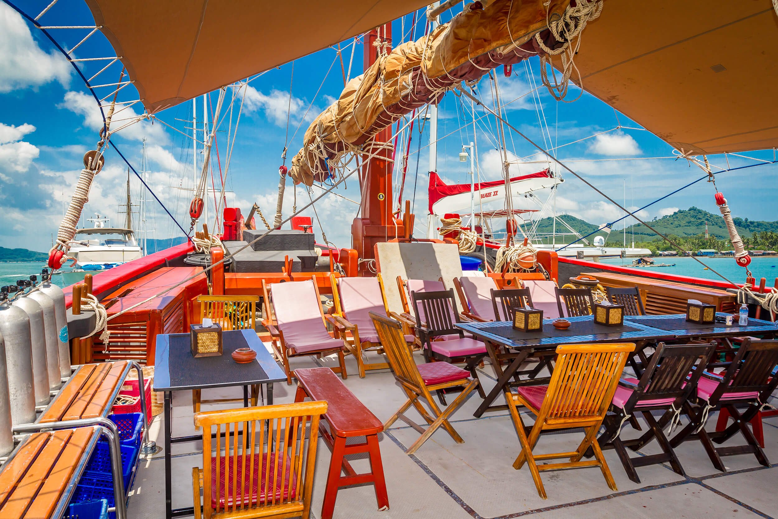 Premier Thailand liveaboard main deck