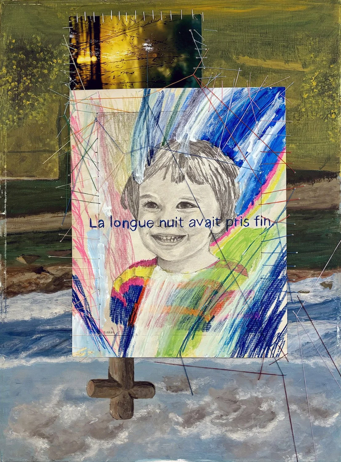 la longue nuit avait pris fin 55X38 cm.jpg