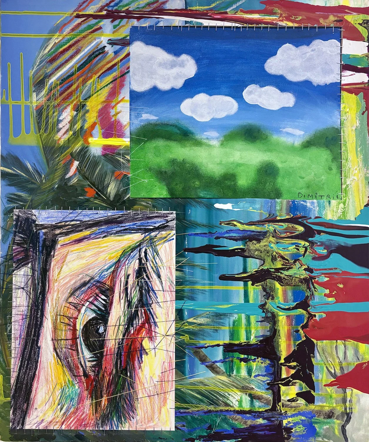 sunburn and blindzone, 65X54 cm, 2021 / 2023 