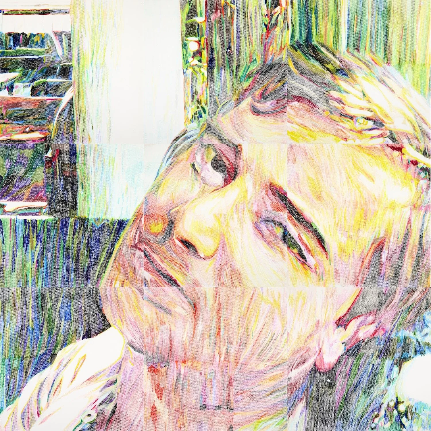 François, 150 X 150 cm, crayon de couleur, papier, 2026.jpg