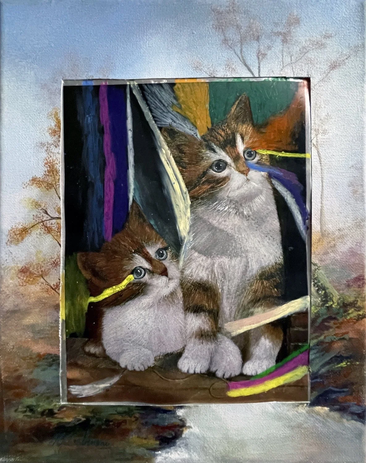 DEUX PETITS CHATS, 30 X 24 cm, 2022.jpg