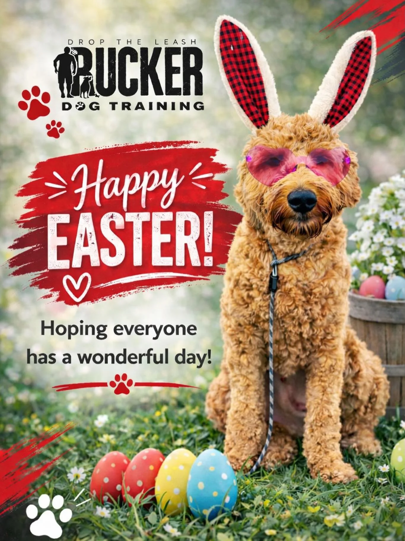 Happy Easter from all of us at Rucker Dog Training 🐾

Rain or shine, we hope your day is filled with time with your people and a few extra treats for your pups 🐶

Enjoy the day and we&rsquo;ll see everyone back at it soon!

#RuckerDogTraining #Happ
