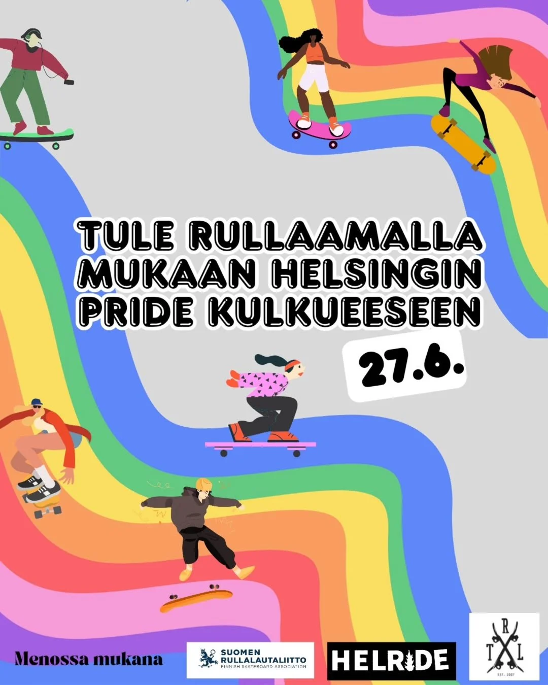 Tule meidän mukaan marssimaan Pride kulkueeseen 27.6.2026