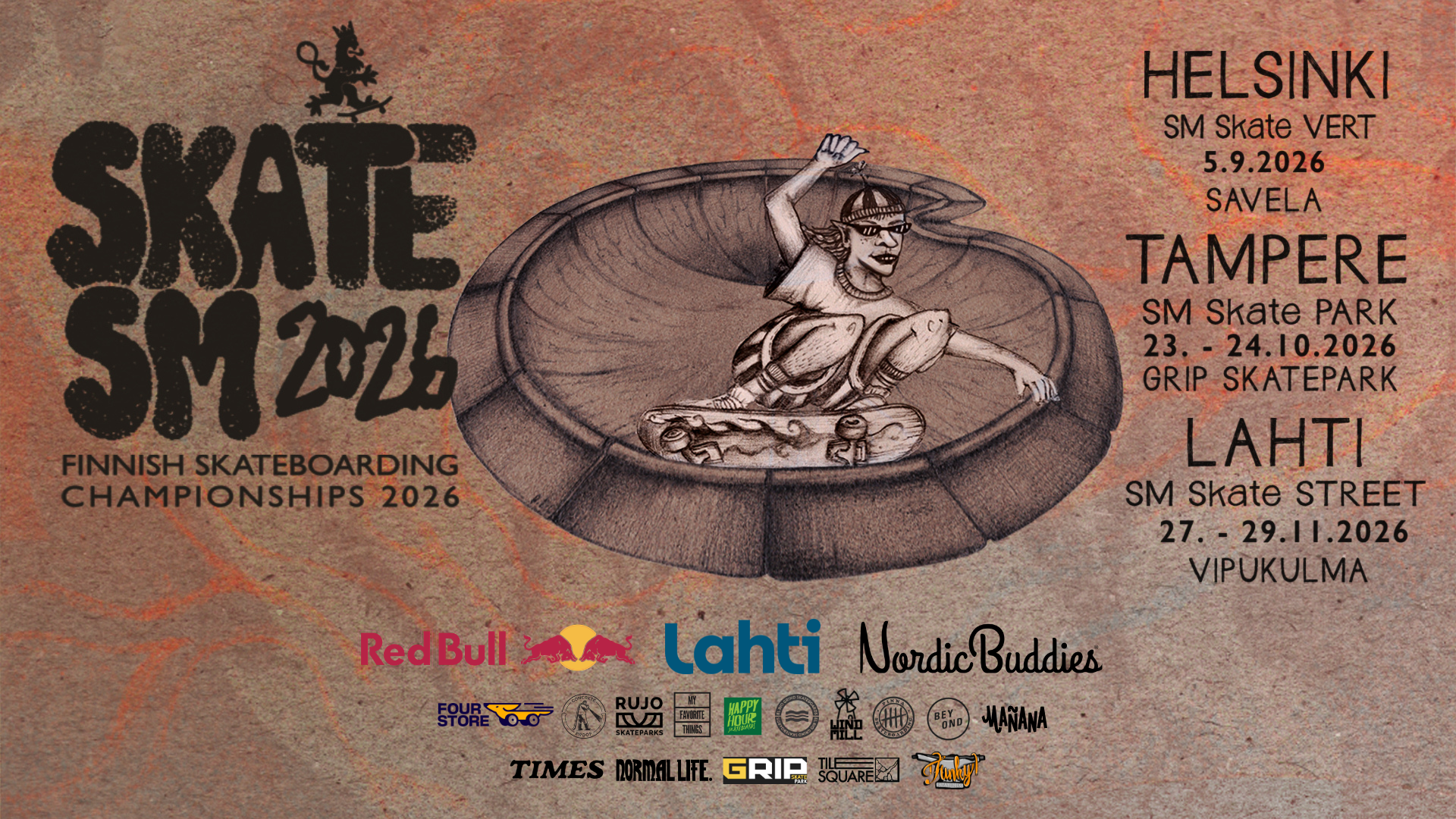 SKATE SM 26 kilpailut tulevat taas!