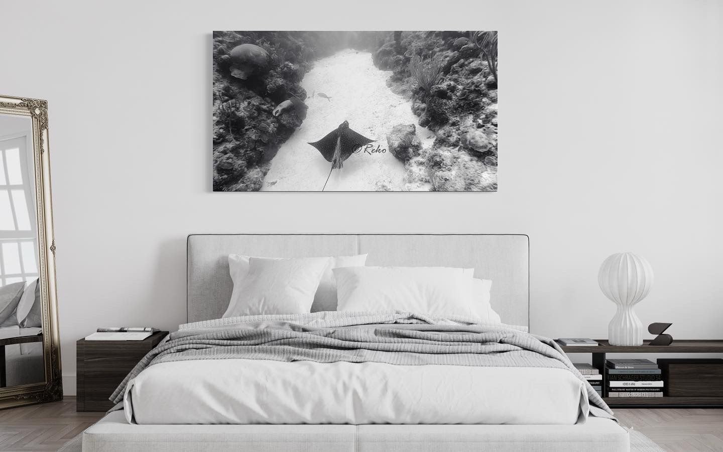 Spotted Eagle Ray II a photo print collection of stingrays, spotted off the Cayman Islands