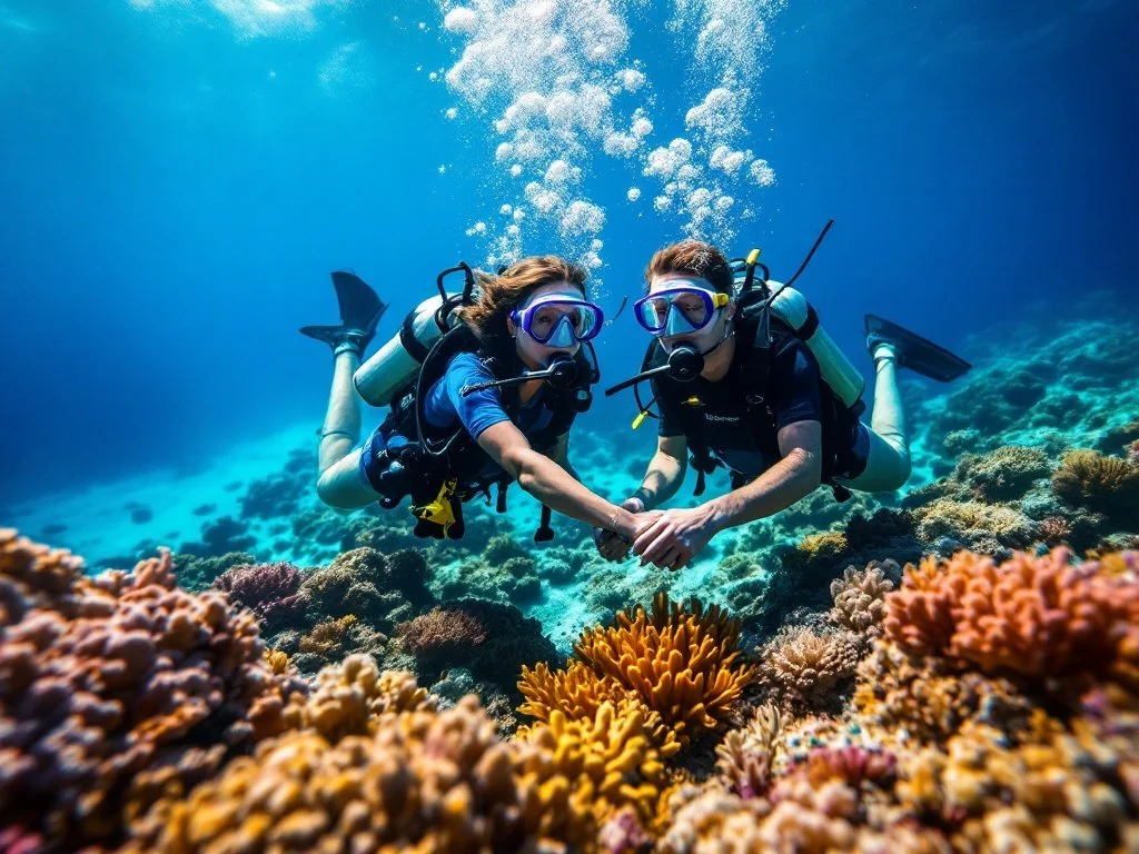 Trade roses for reefs. 🌊

Some couples choose dinner dates - we choose underwater adventures. Because nothing strengthens a bond like exploring the depths together.

From holding hands at 60ft to sharing sunset views from our private boat tours in G