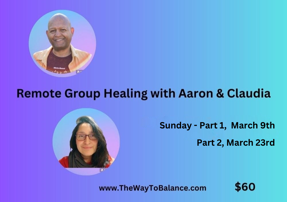 Remote Group Healing with Aaron Singleton & Claudia Sanchez - part 2
