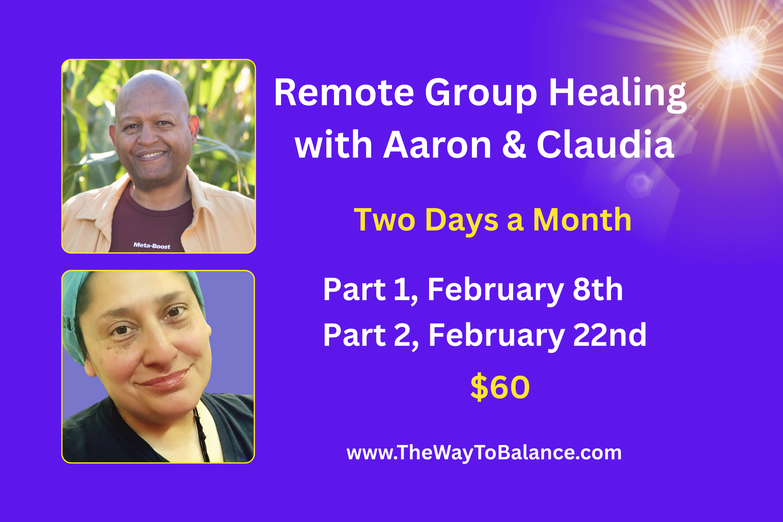Remote Group Healing with Aaron Singleton &amp; Claudia Sanchez - part 1 