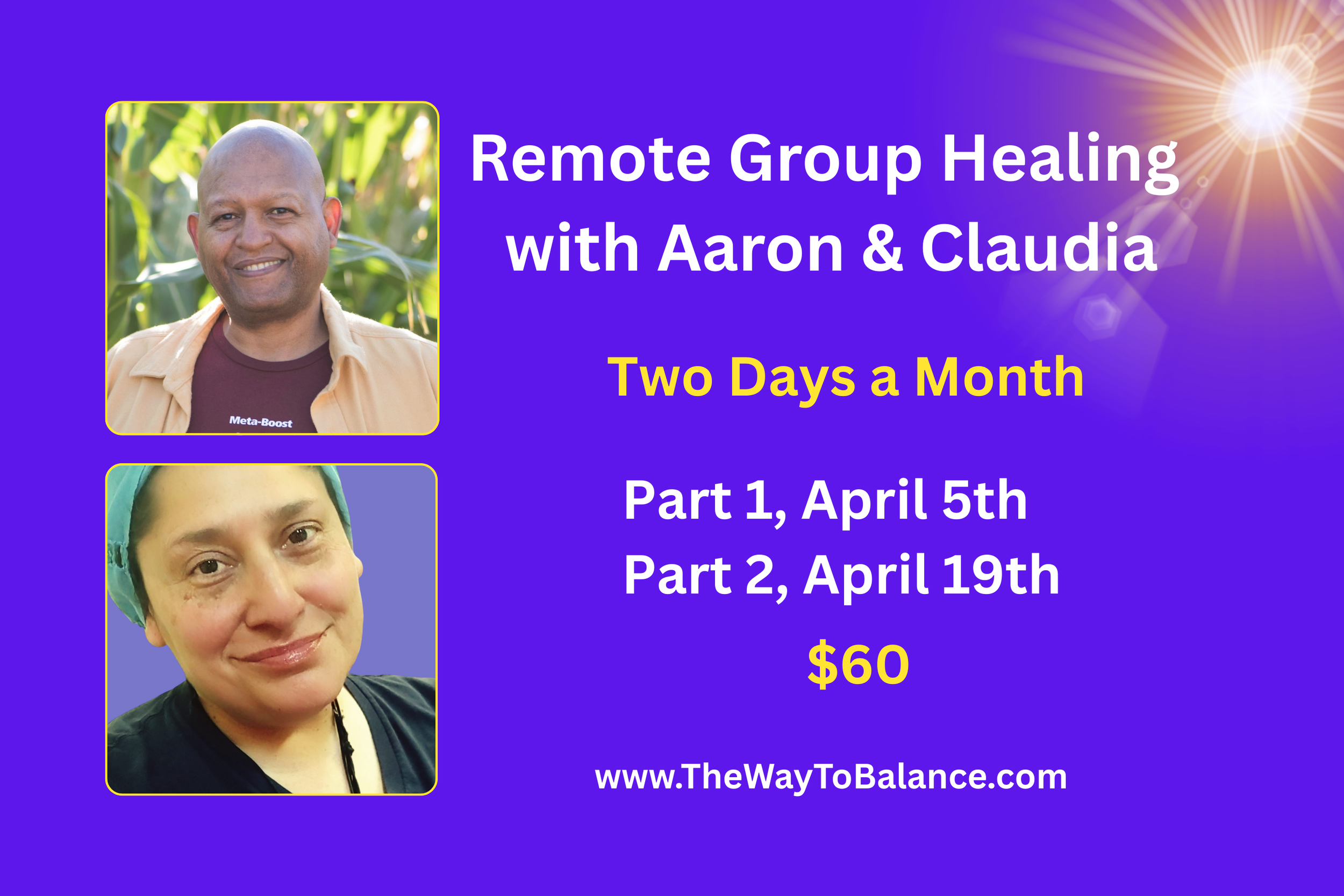 Remote Group Healing with Aaron Singleton &amp; Claudia Sanchez - part 2 