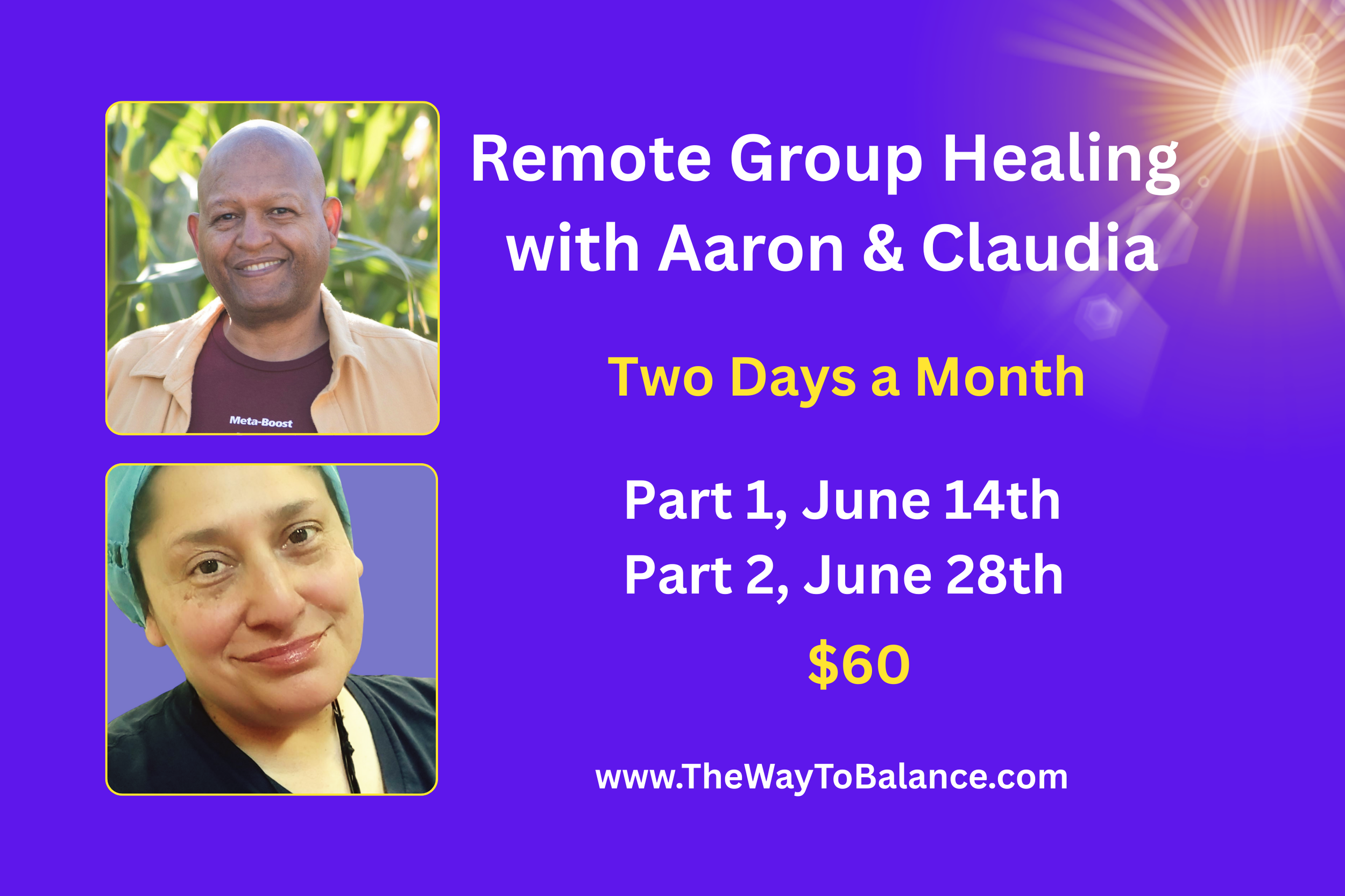 Remote Group Healing with Aaron Singleton &amp; Claudia Sanchez - part 1
