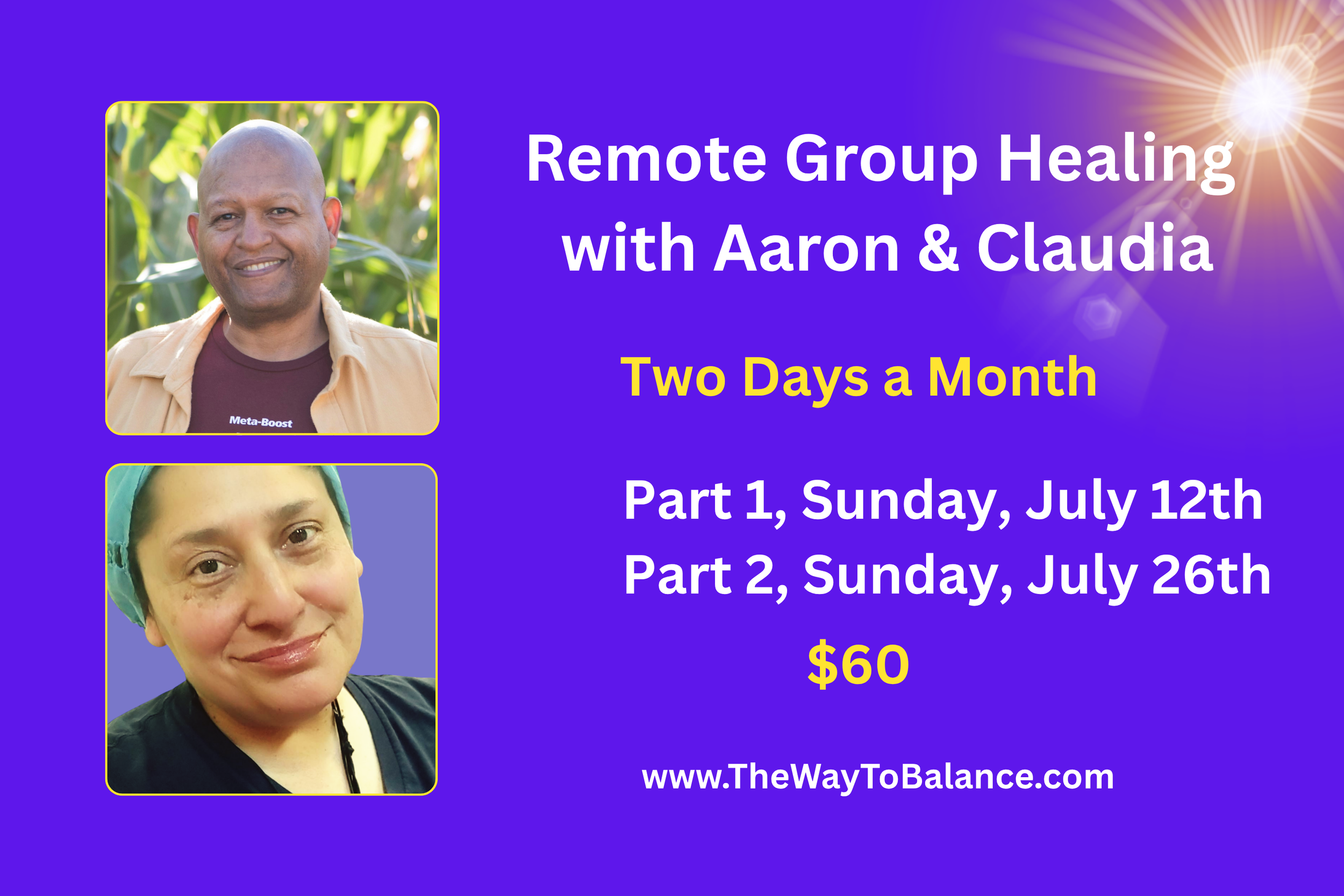 Remote Group Healing with Aaron Singleton &amp; Claudia Sanchez - part 1 
