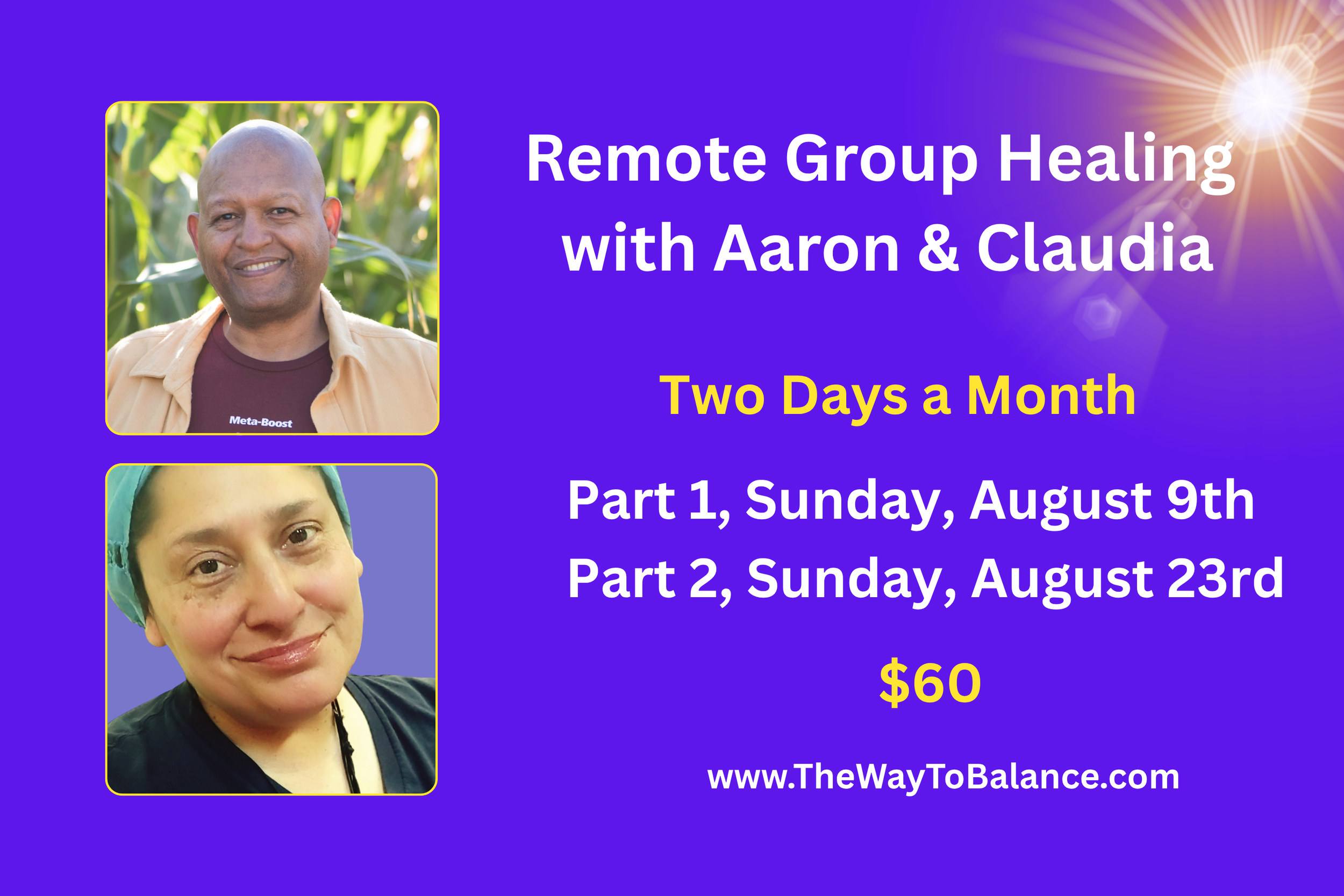 Remote Group Healing with Aaron Singleton &amp; Claudia Sanchez - part 1 
