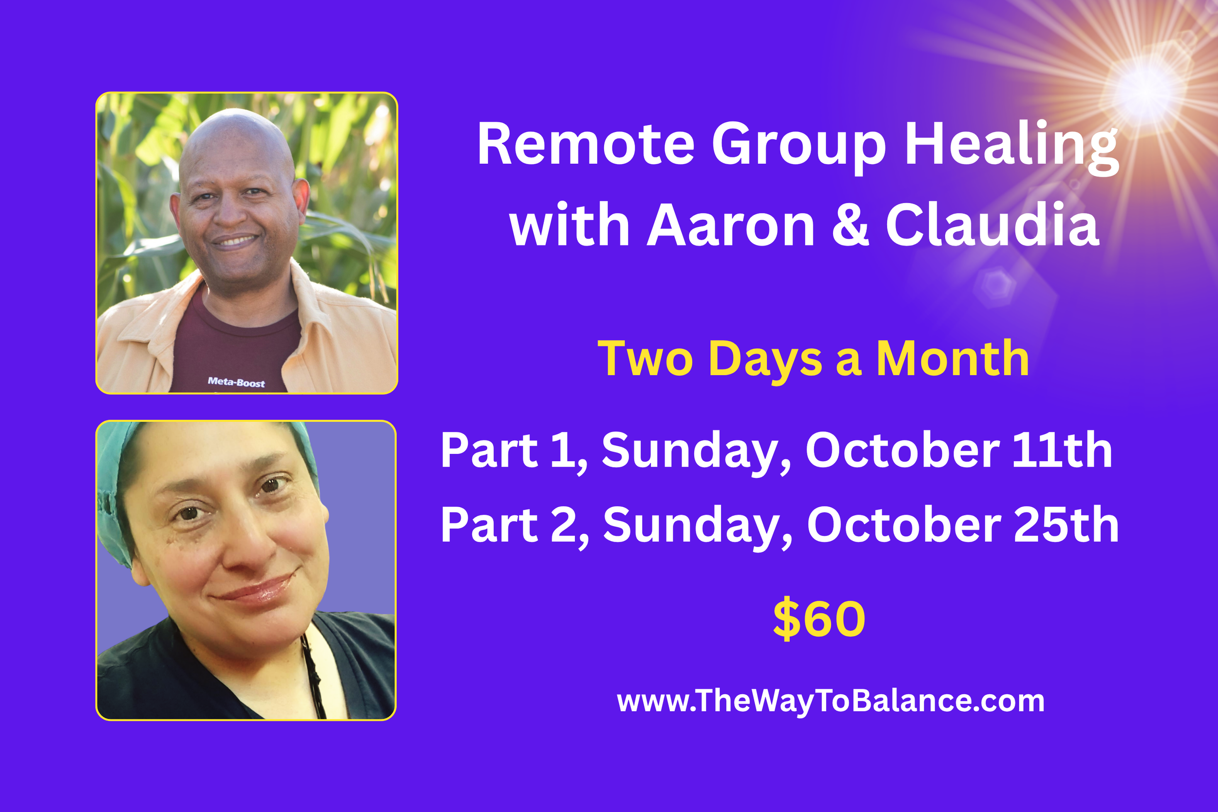 Remote Group Healing with Aaron Singleton &amp; Claudia Sanchez - part 1