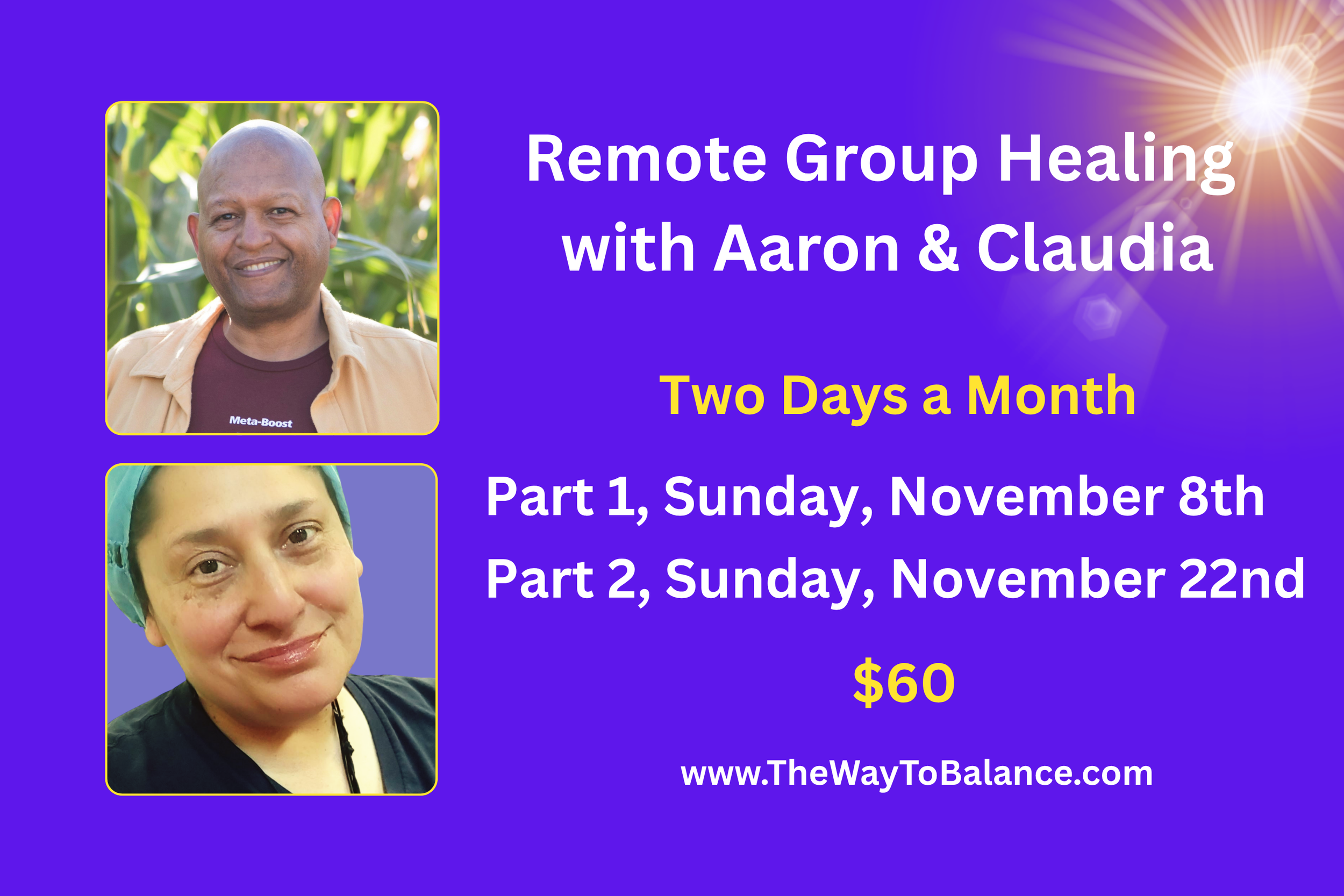 Remote Group Healing with Aaron Singleton &amp; Claudia Sanchez - part 1 