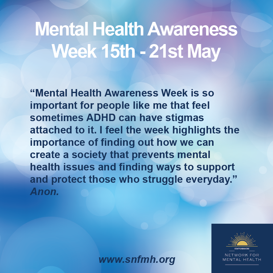 Mental Health Awareness Week 2023 — Staffordshire Network for Mental Health