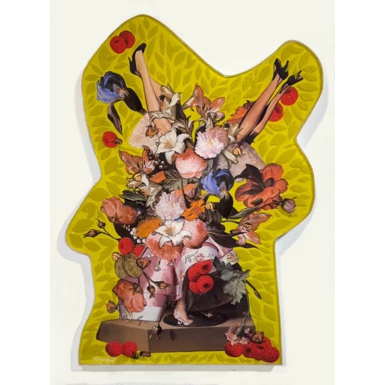 Trophy, 22x16, Mixed Media Collage on Panel