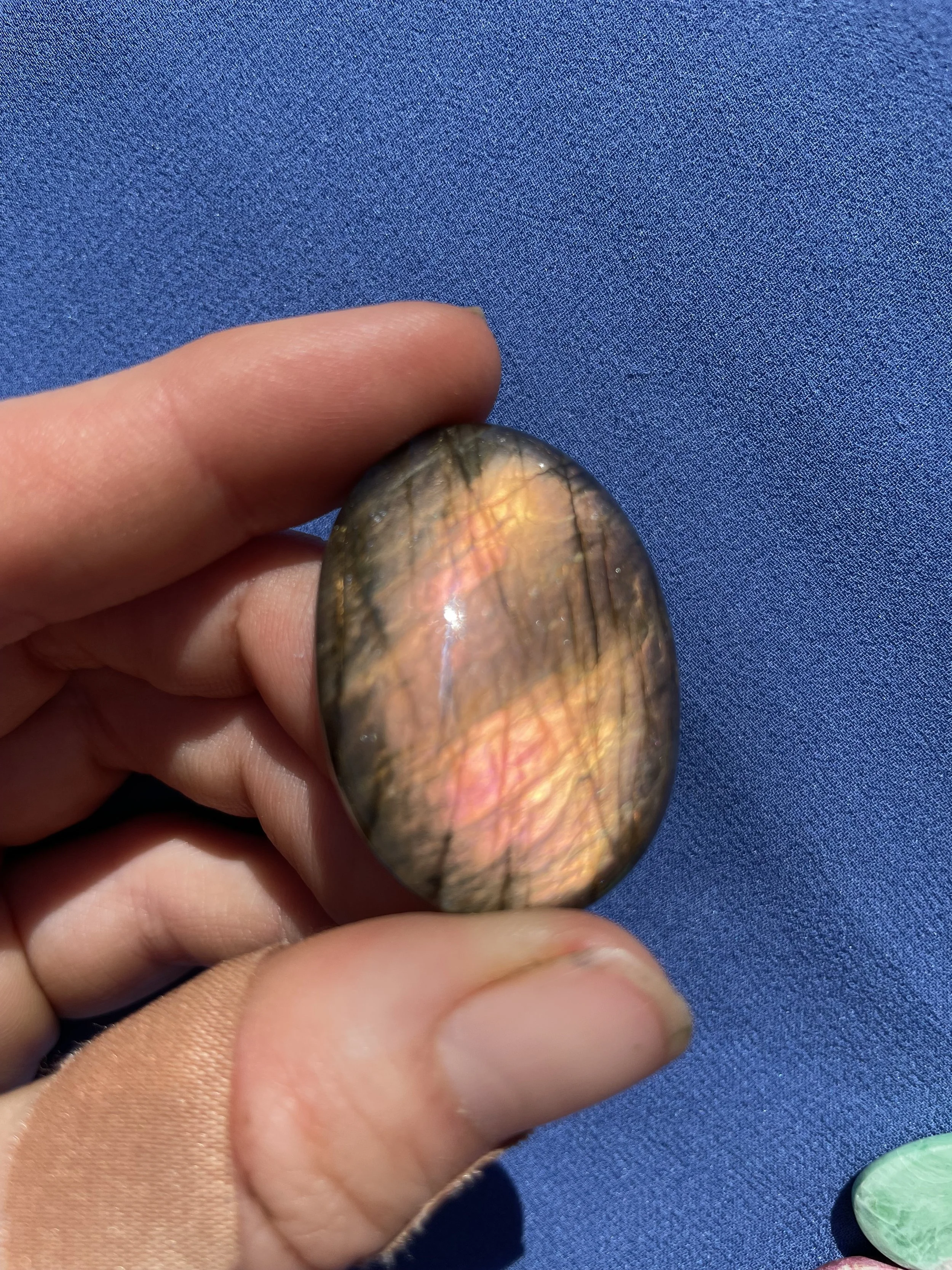 Orange Labradorite .925 Custom Silver Ring