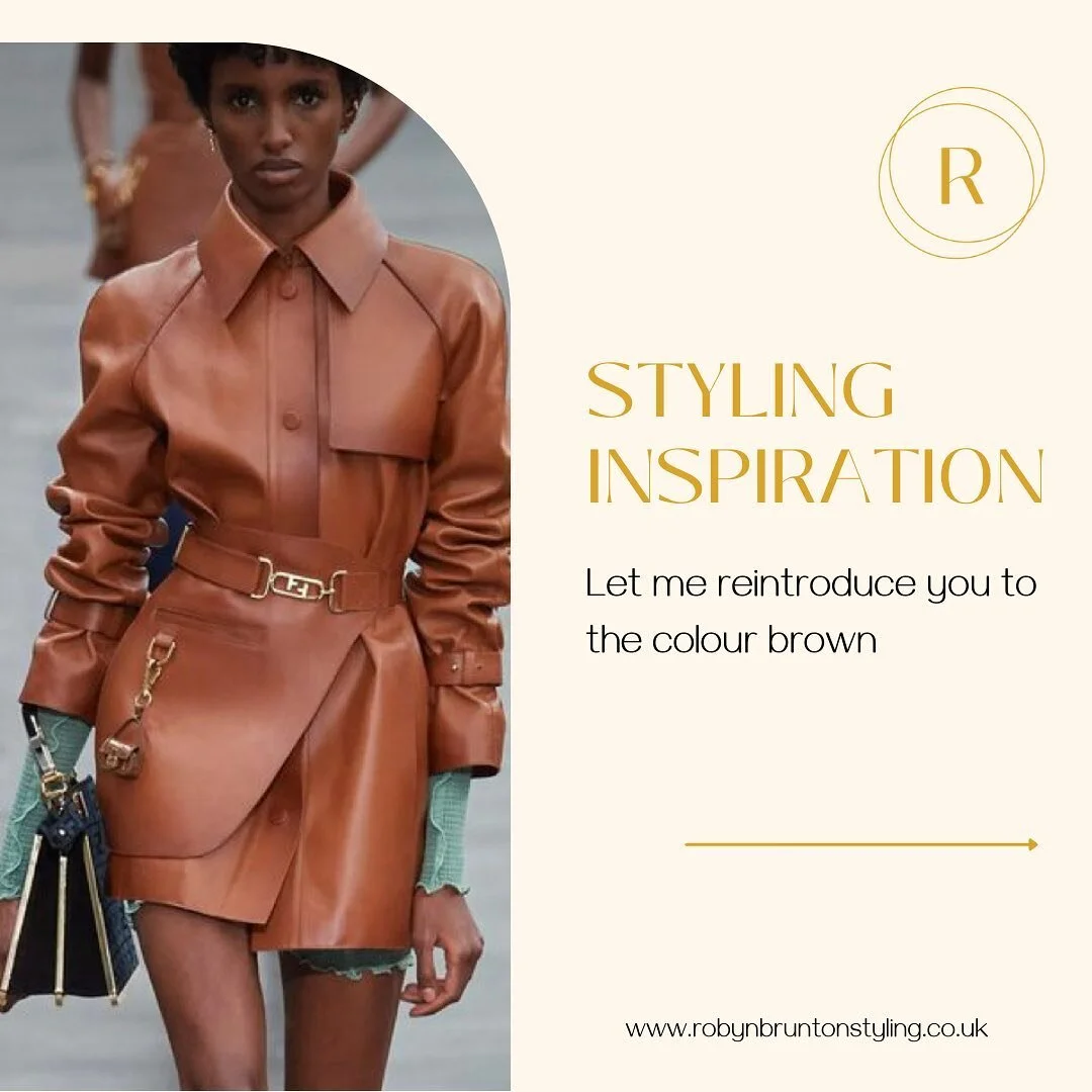 When you think of styling the colour brown, you may instantly be (unforgivably) transported to the 90s or 70s .

&hellip;but you guessed it - it&rsquo;s on trend this Autumn/Winter and has been embraced everywhere from Tom Ford to Chanel&hellip;. 
No