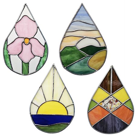 Intro to Stained Glass: Teardrop Suncatchers
