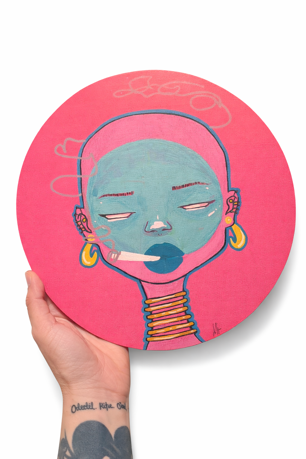 ‘Pink Noise’ | 10x10” Wood Art