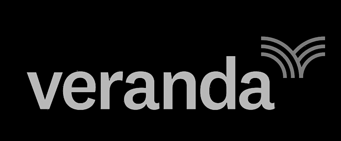 Veranda logo shown as part of a flagship brand launch, featuring a full sonic branding review and a bespoke sonic ID created by Underdown Audio to support brand recognition.