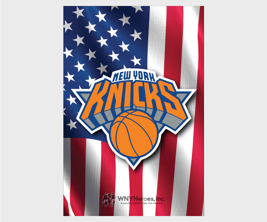WNY Heroes Magnet - NBA Red White & Blue Flag